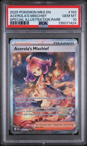2025 Pokemon Meg En-mega Evolution 183 Acerola's Mischief Special