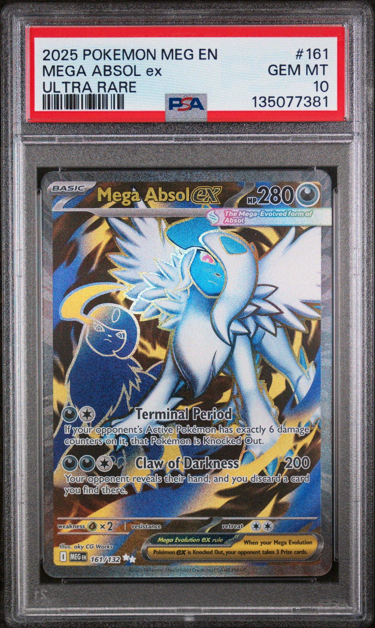 2025 Pokemon Meg En-mega Evolution 161 Mega Absol Ex Ultra Rare