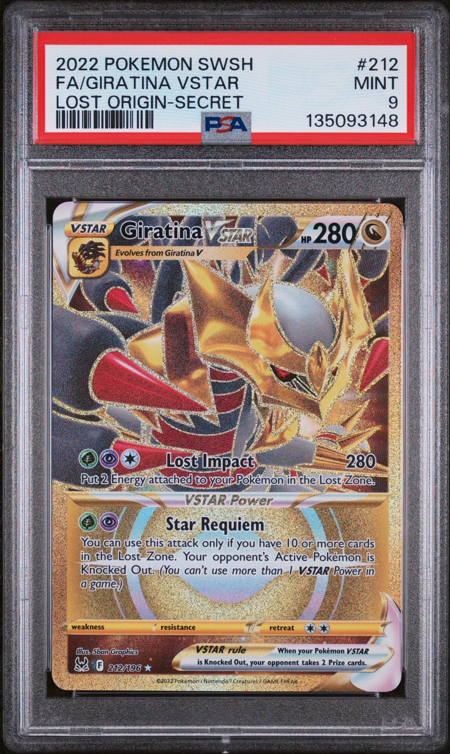 2022 Pokemon Sword & Shield Lost Origin 212 Full Art/giratina
