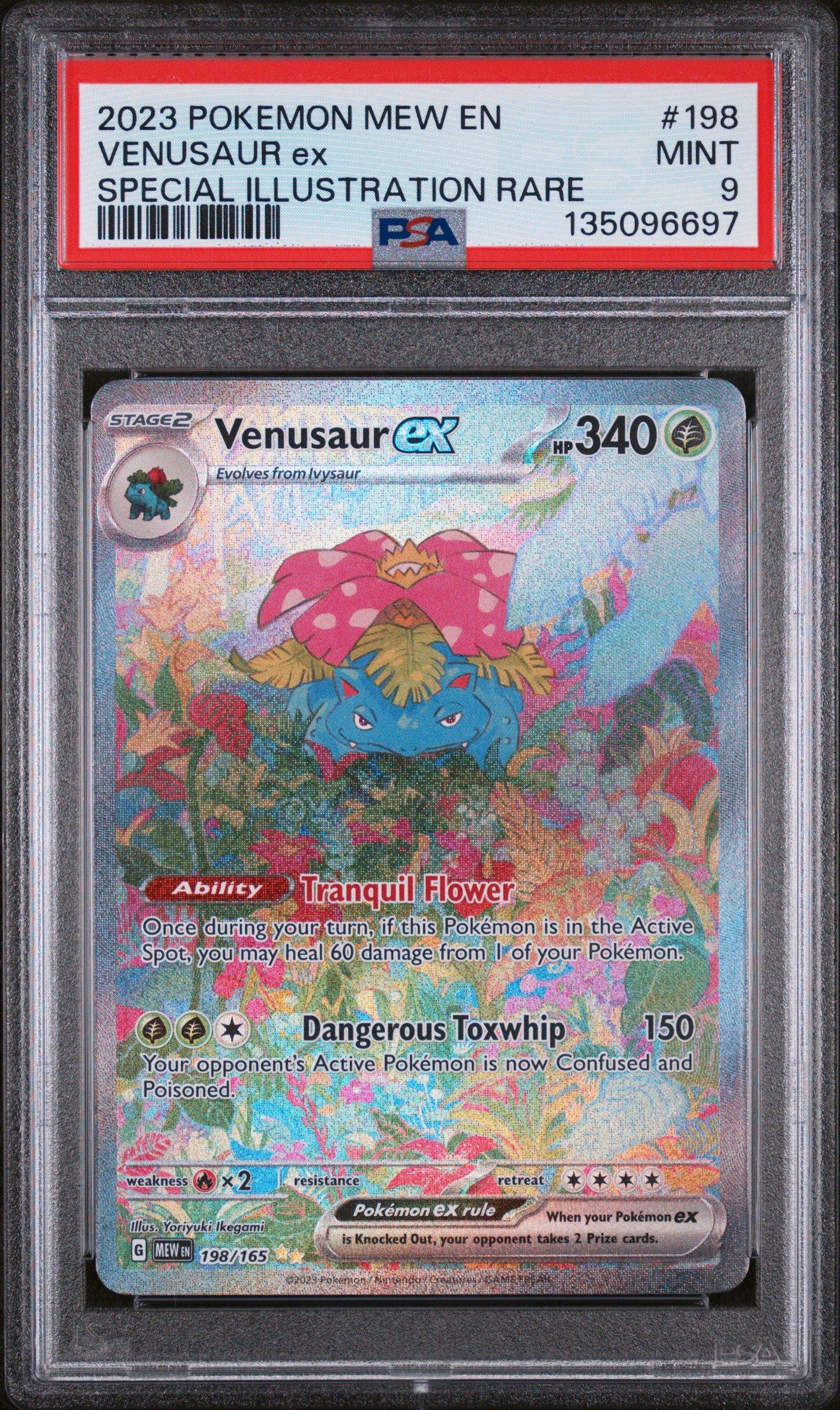 2023 Pokemon Mew En-151 198 Venusaur Ex Special Illustration Rare