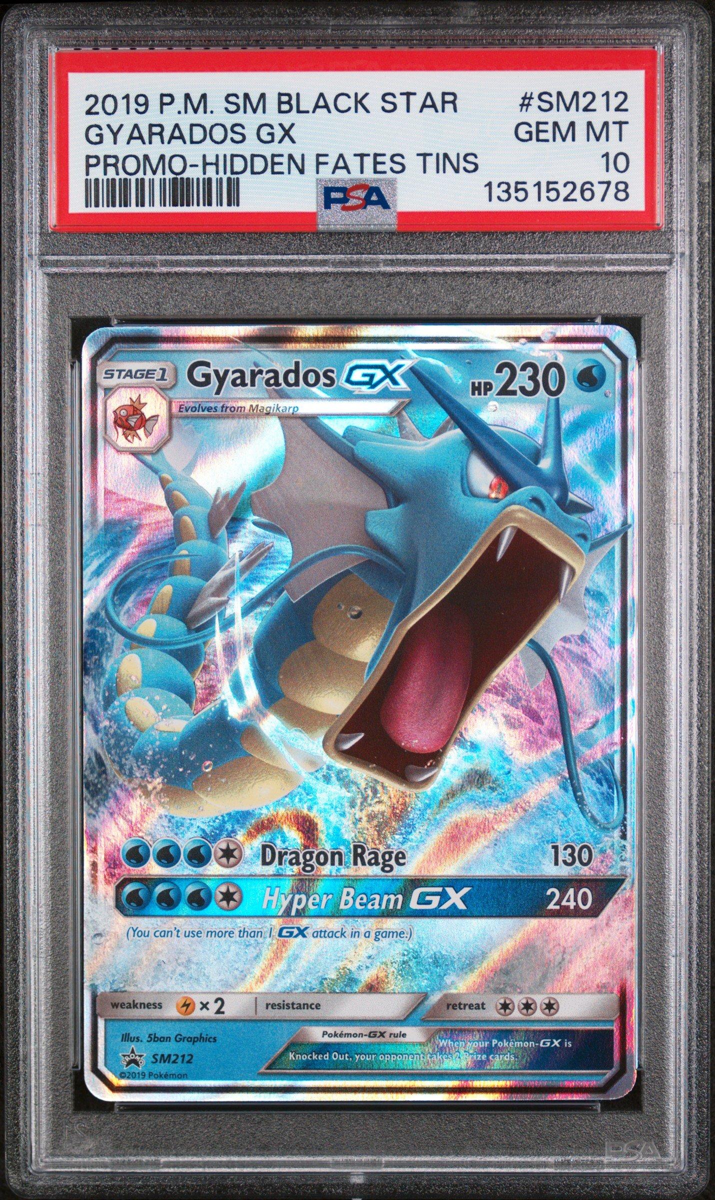 2019 Pokemon Sm Black Star Promo Sm212 Gyarados Gx Hidden Fates