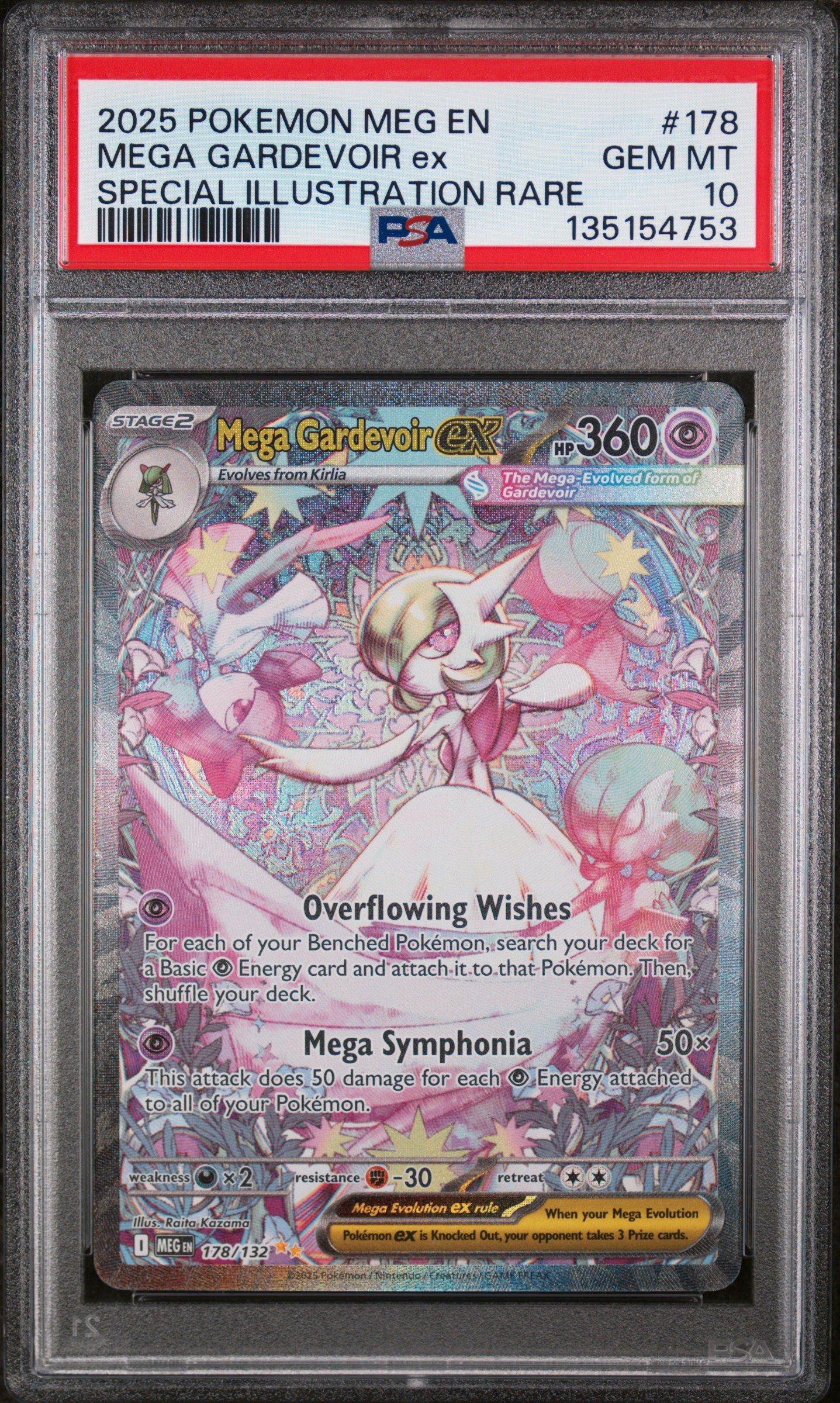 2025 Pokemon Meg En-mega Evolution 178 Mega Gardevoir Ex Special