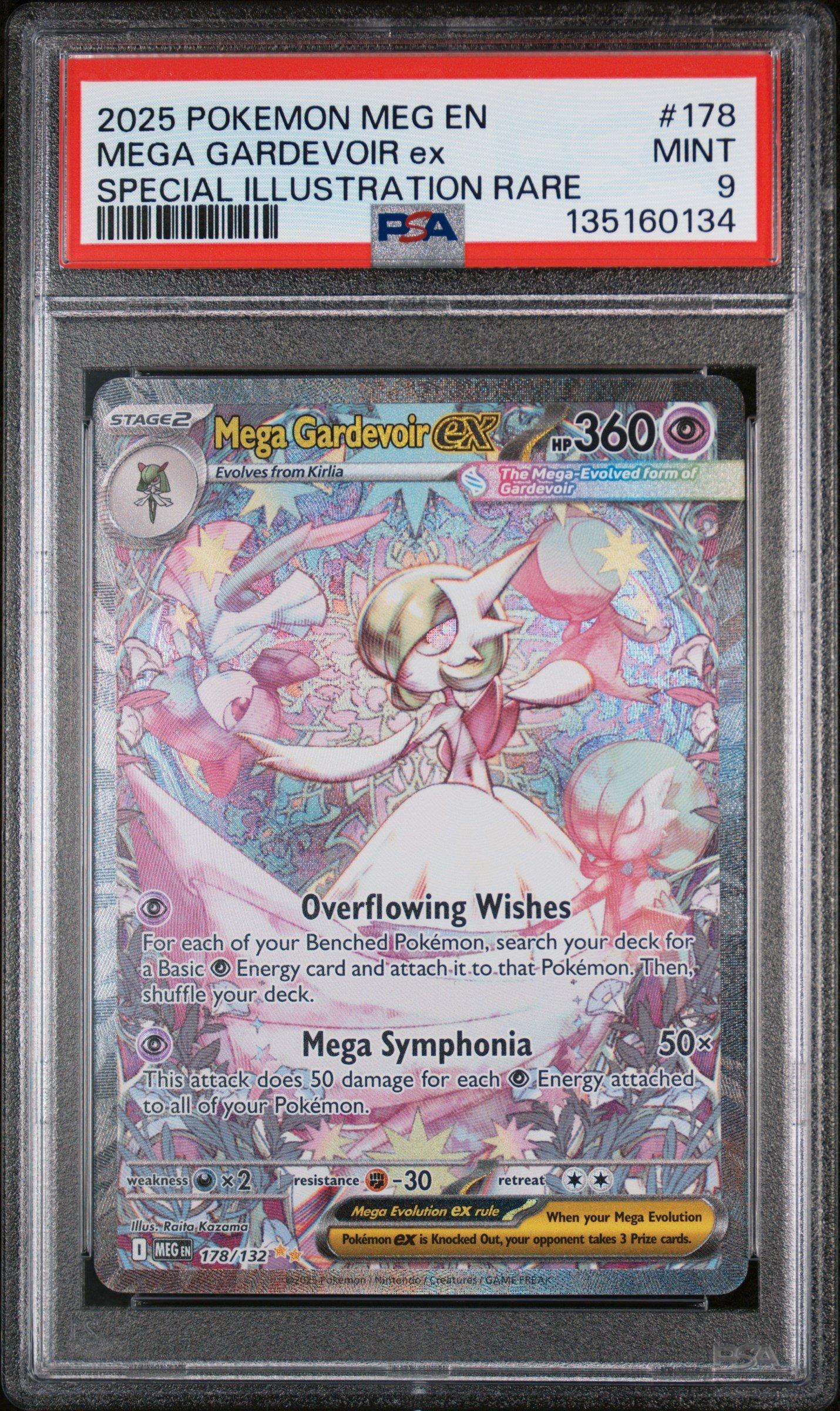 2025 Pokemon Meg En-mega Evolution 178 Mega Gardevoir Ex Special