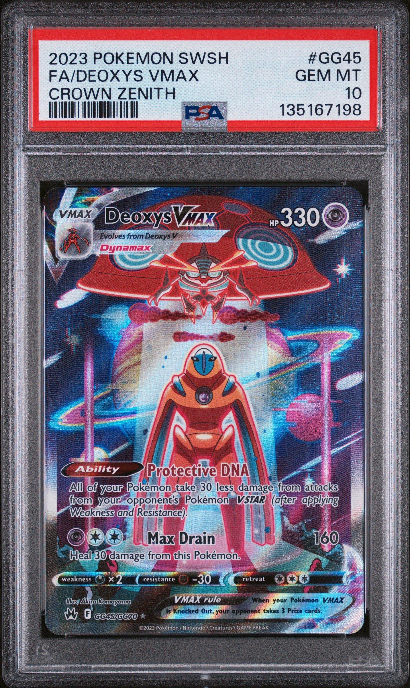 2023 Pokemon Sword And Shield Crown Zenith Gg45 Full Art/deoxys