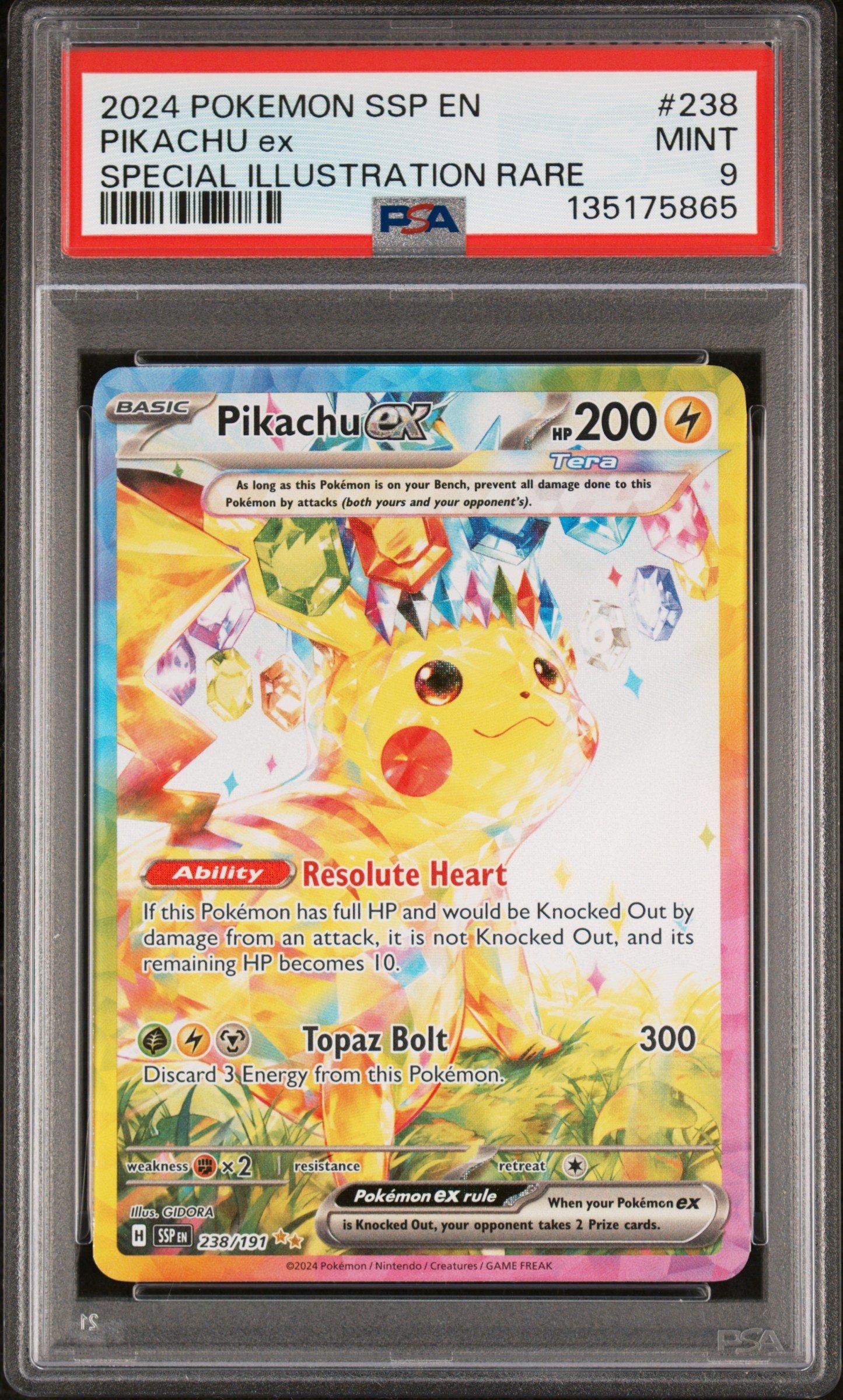 2024 Pokemon Ssp En-surging Sparks 238 Pikachu Ex Special