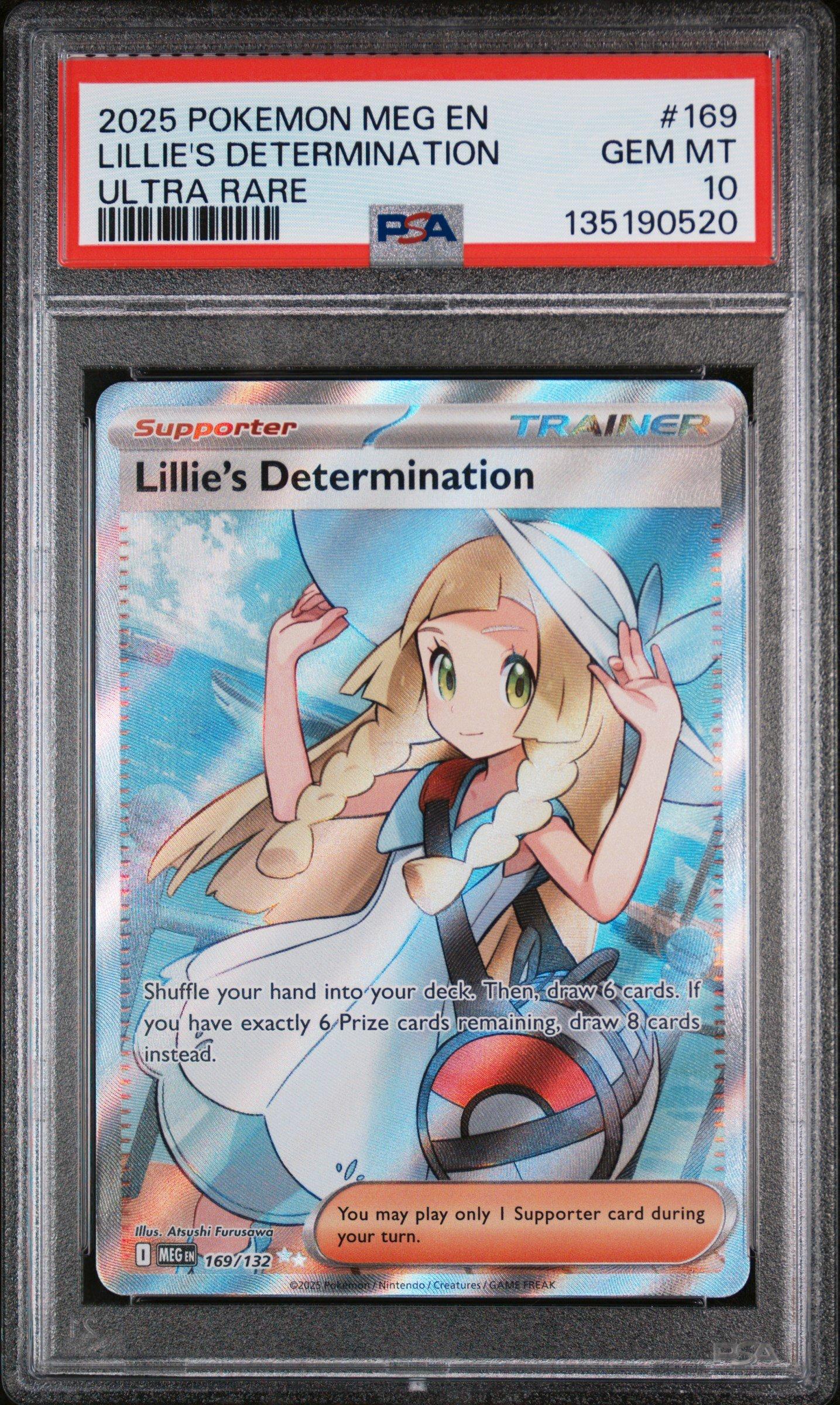 龍*︎様 PSA10 ポケモンカード 2025 リリィの決心 #Gem Mint 2025 Pokemon Meg En-mega Evolution 169 Lillie's Determination