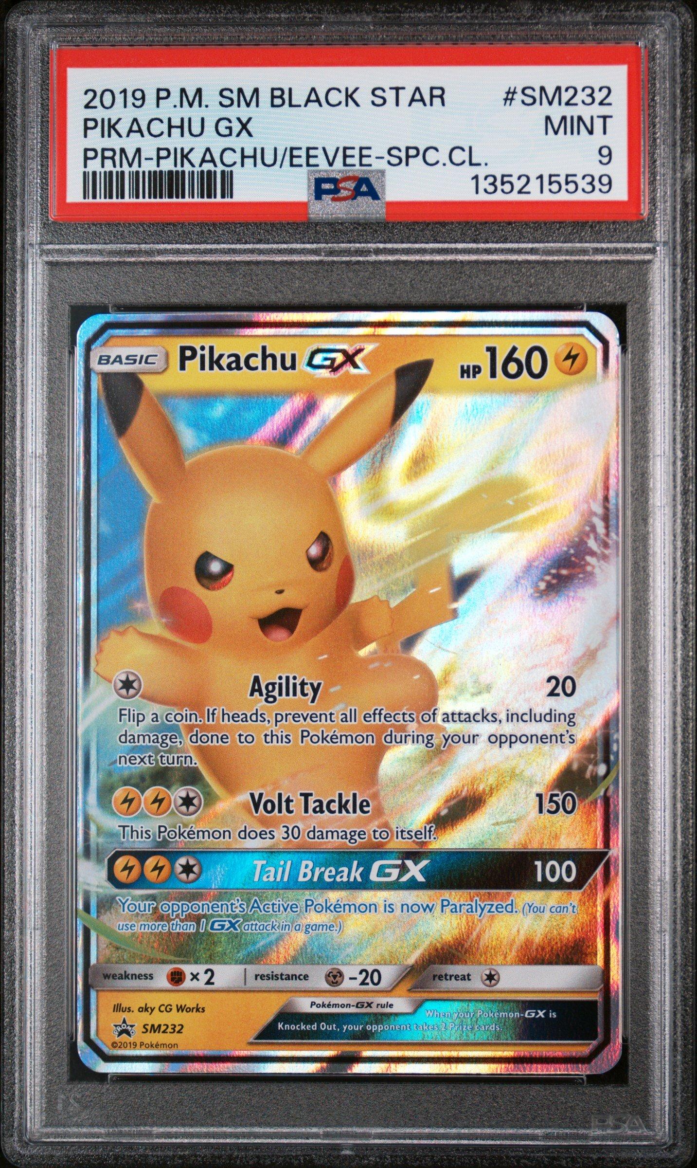 2019 Pokemon Sm Black Star Promo Sm232 Pikachu Gx Pikachu-gx