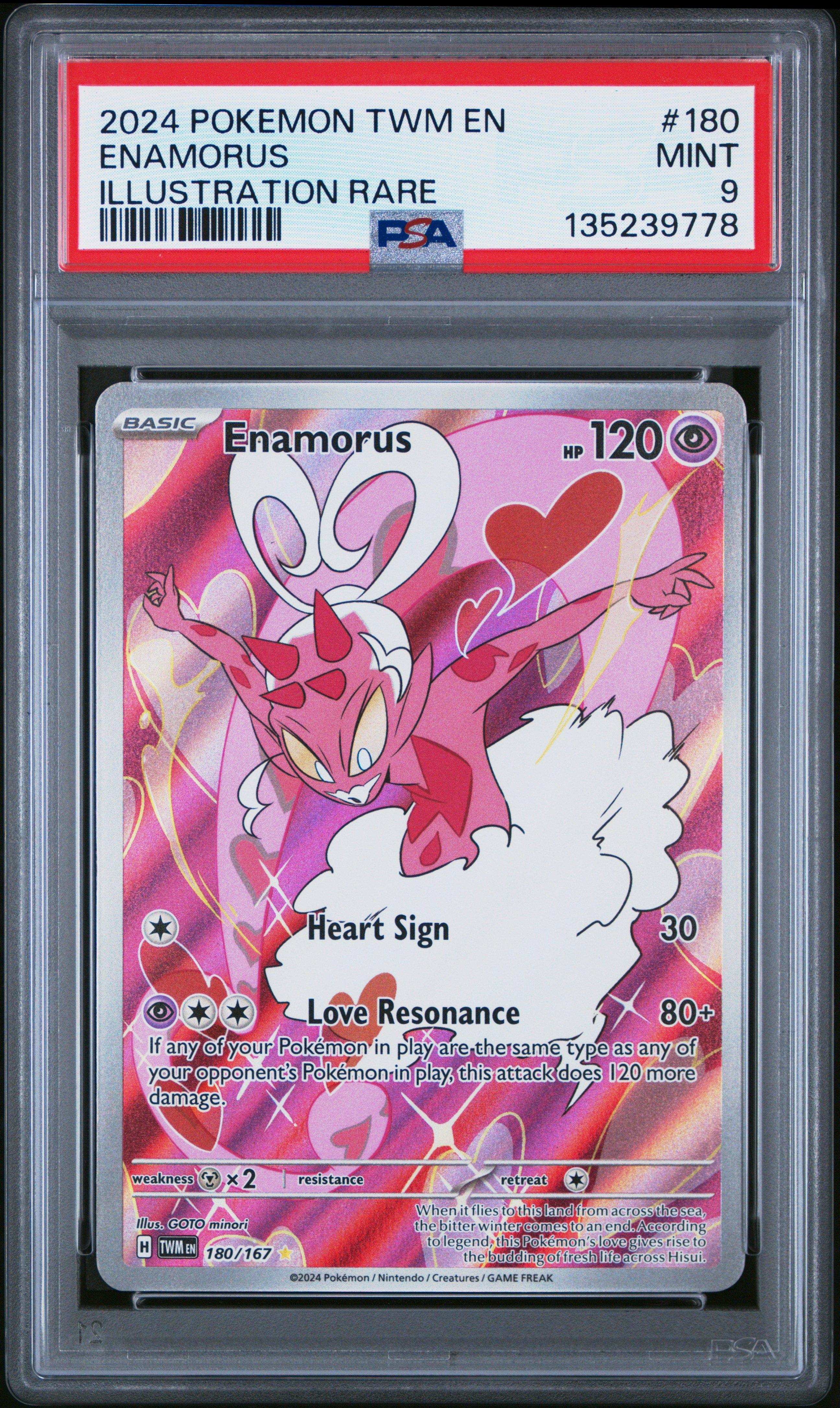enamorus pokemon card Pokemon TCG Twilight Masquerade 180/167 Enamorus Card