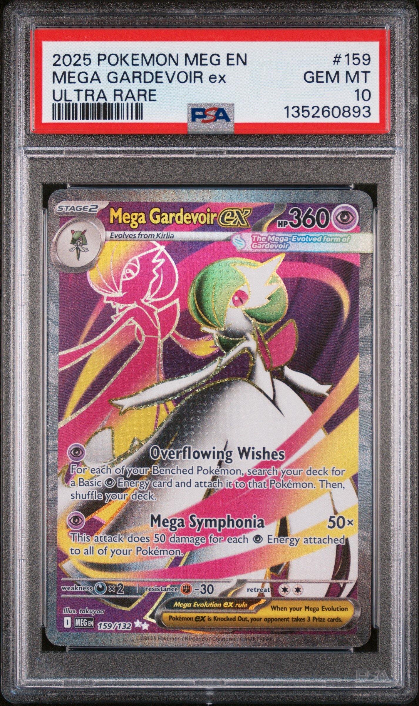 2025 Pokemon Meg En-mega Evolution 159 Mega Gardevoir Ex Ultra