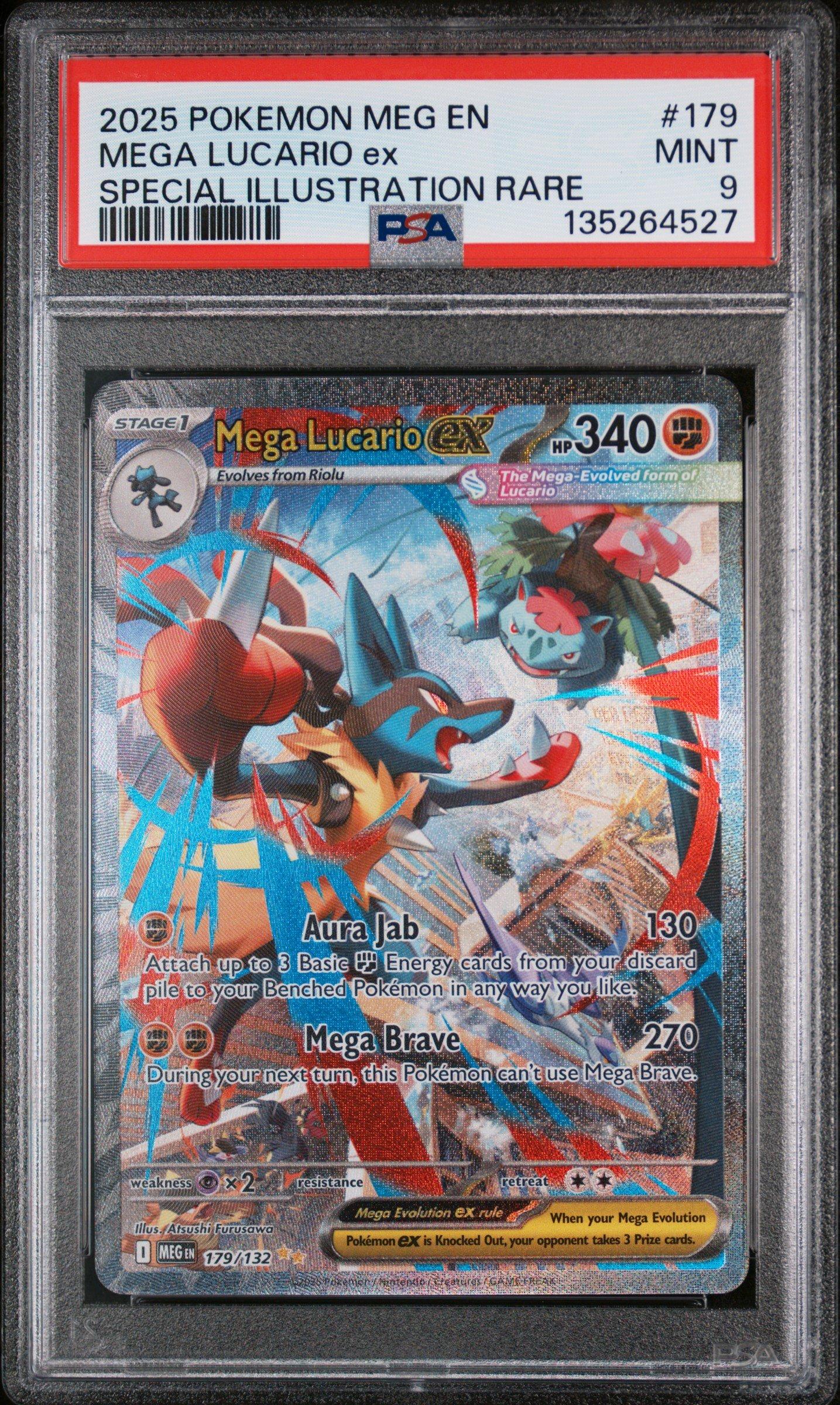 2025 Pokemon Meg En-mega Evolution 179 Mega Lucario Ex Special