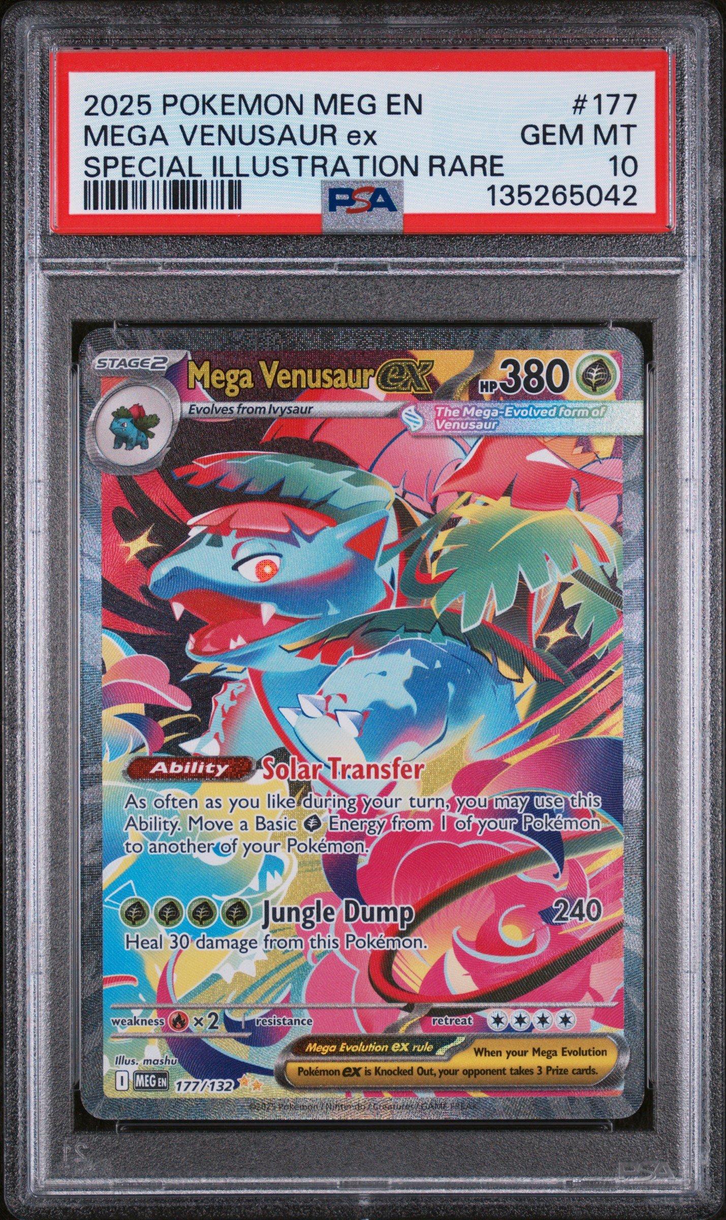 2025 Pokemon Meg En-mega Evolution 177 Mega Venusaur Ex Special