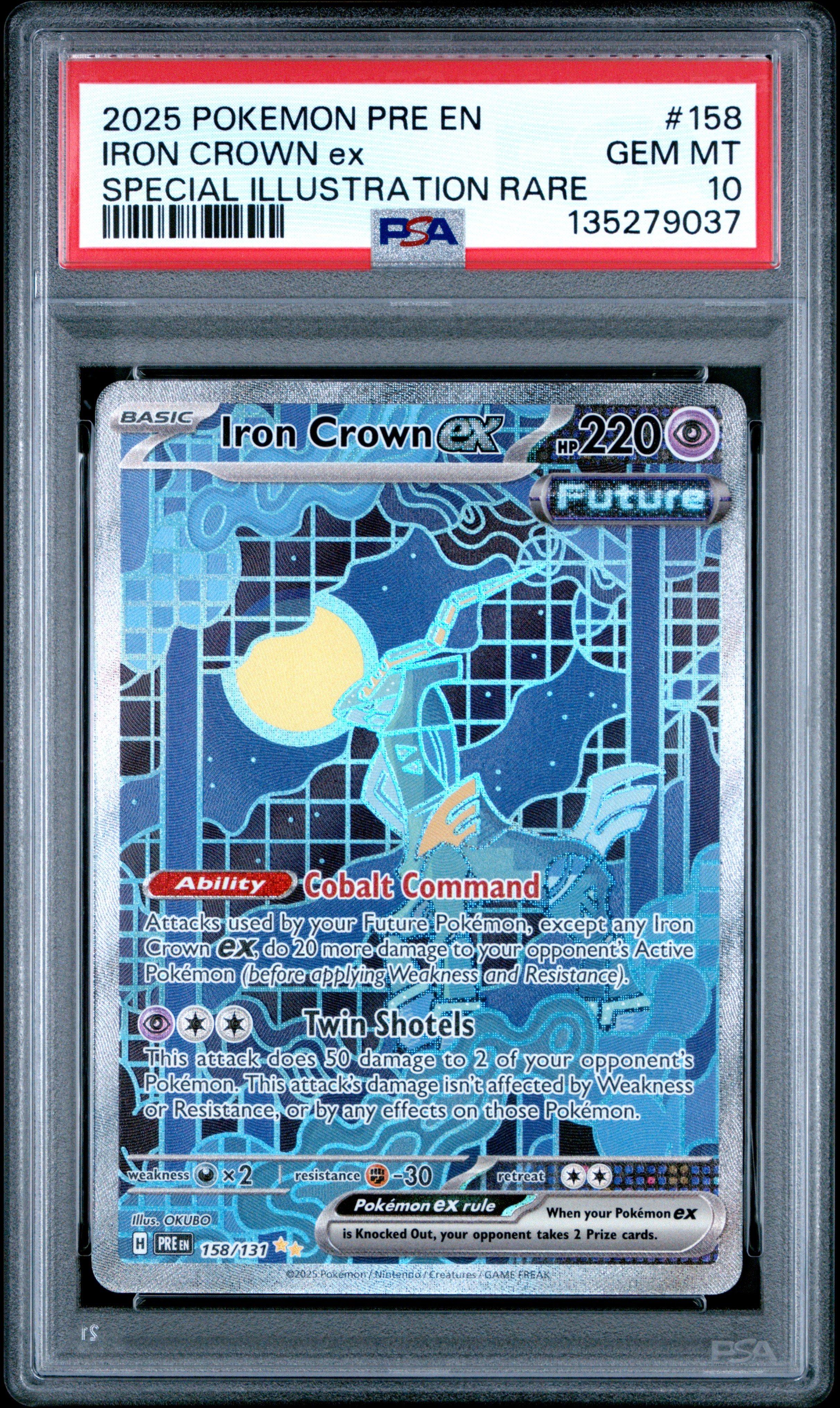 iron crown pokemon card ex SAR 094/071 this card is the perfect way to showcase your collection. Pokemon Card Iron Crown ex
