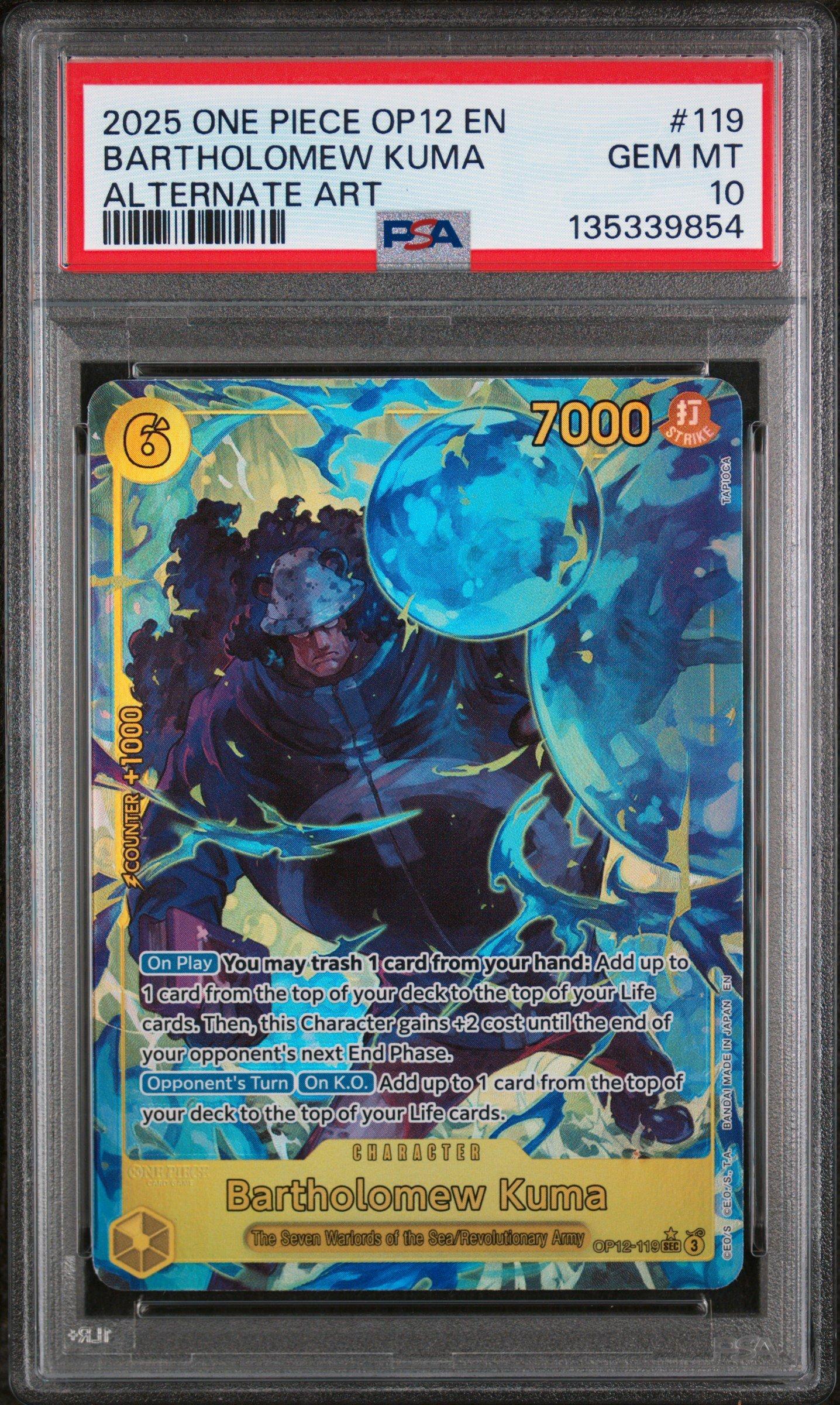 2025 One Piece Op12-legacy Of The Master 119 Bartholomew Kuma