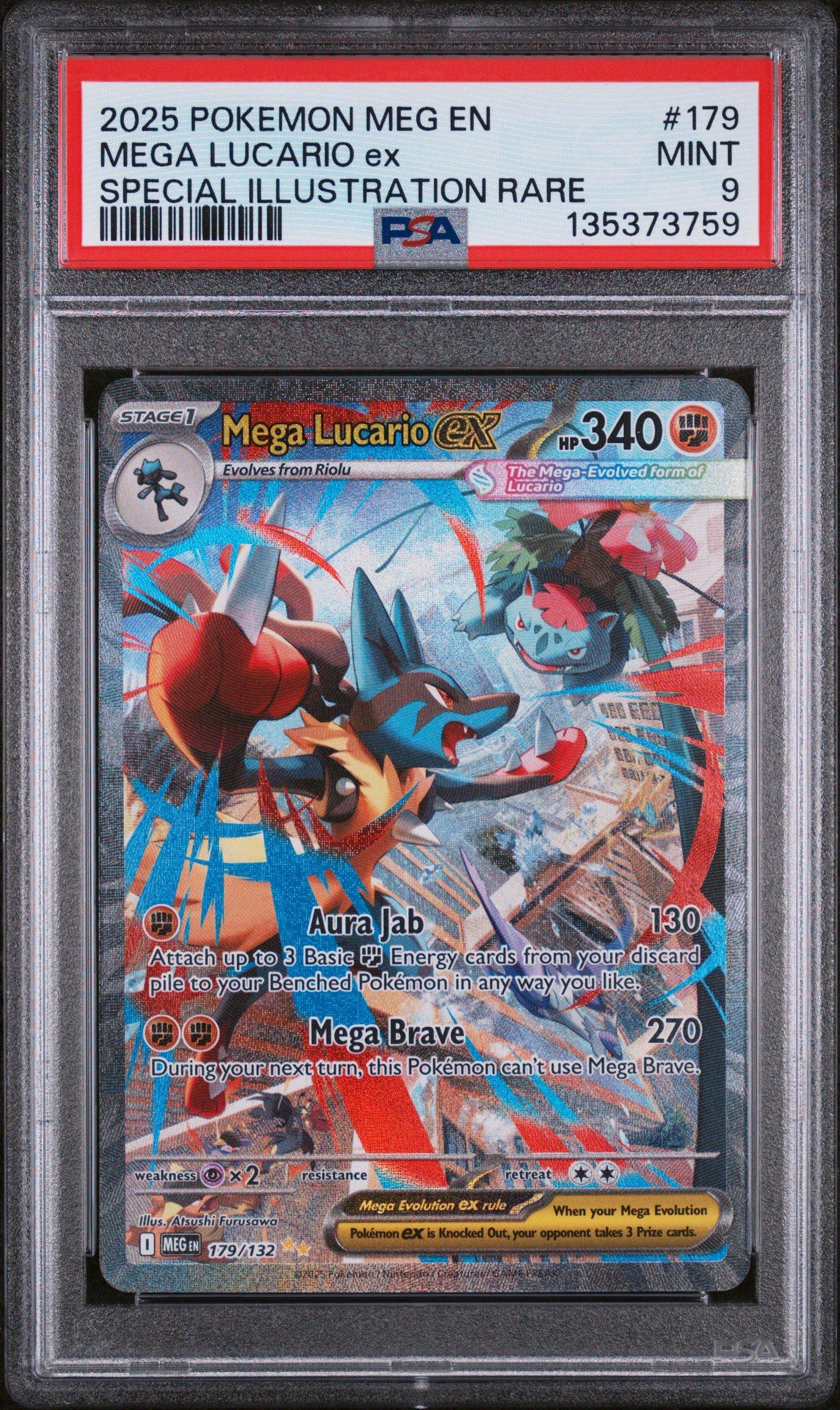 2025 Pokemon Meg En-mega Evolution 179 Mega Lucario Ex Special