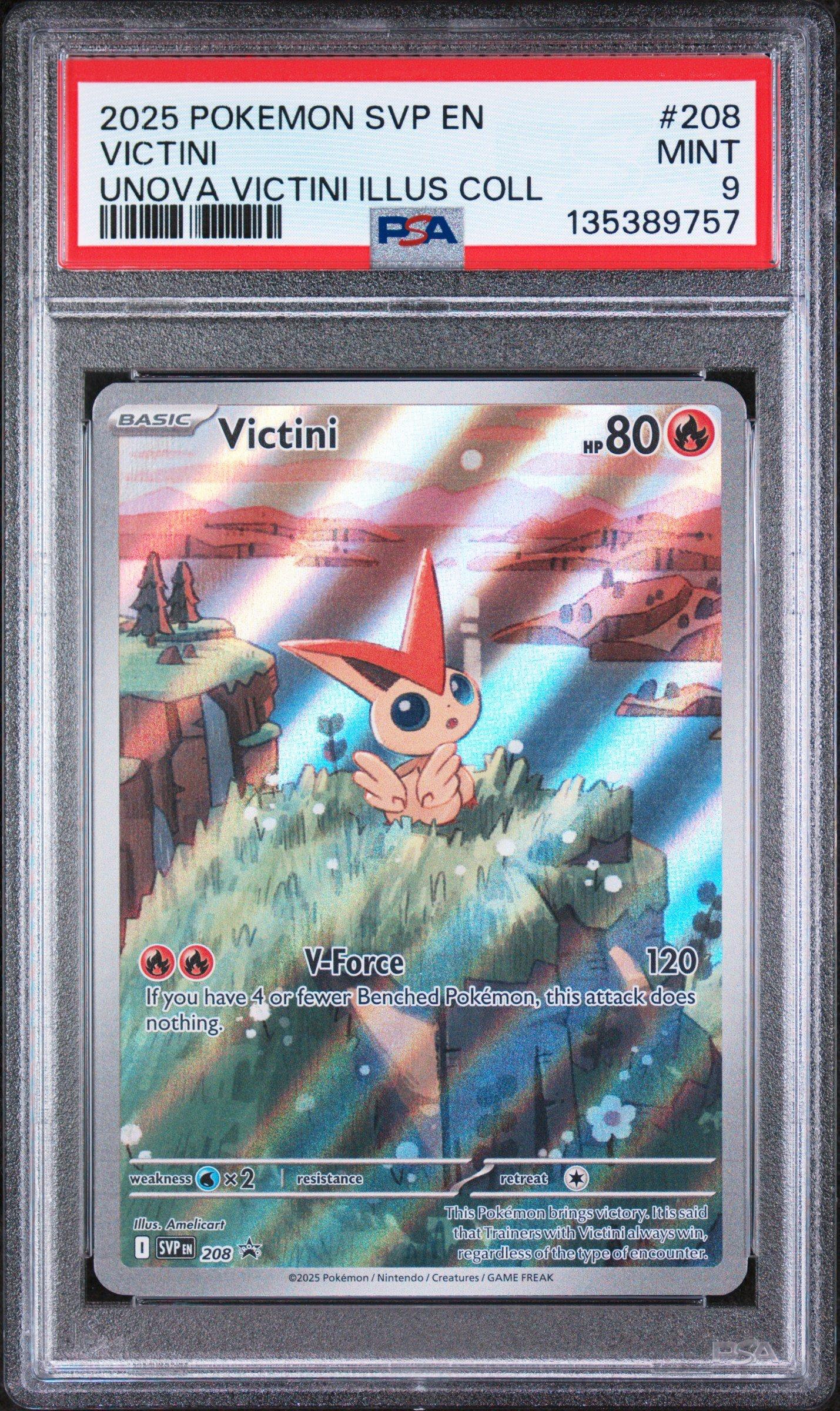 2025 Pokemon Svp En-sv Black Star Promo 208 Victini Unova Victini