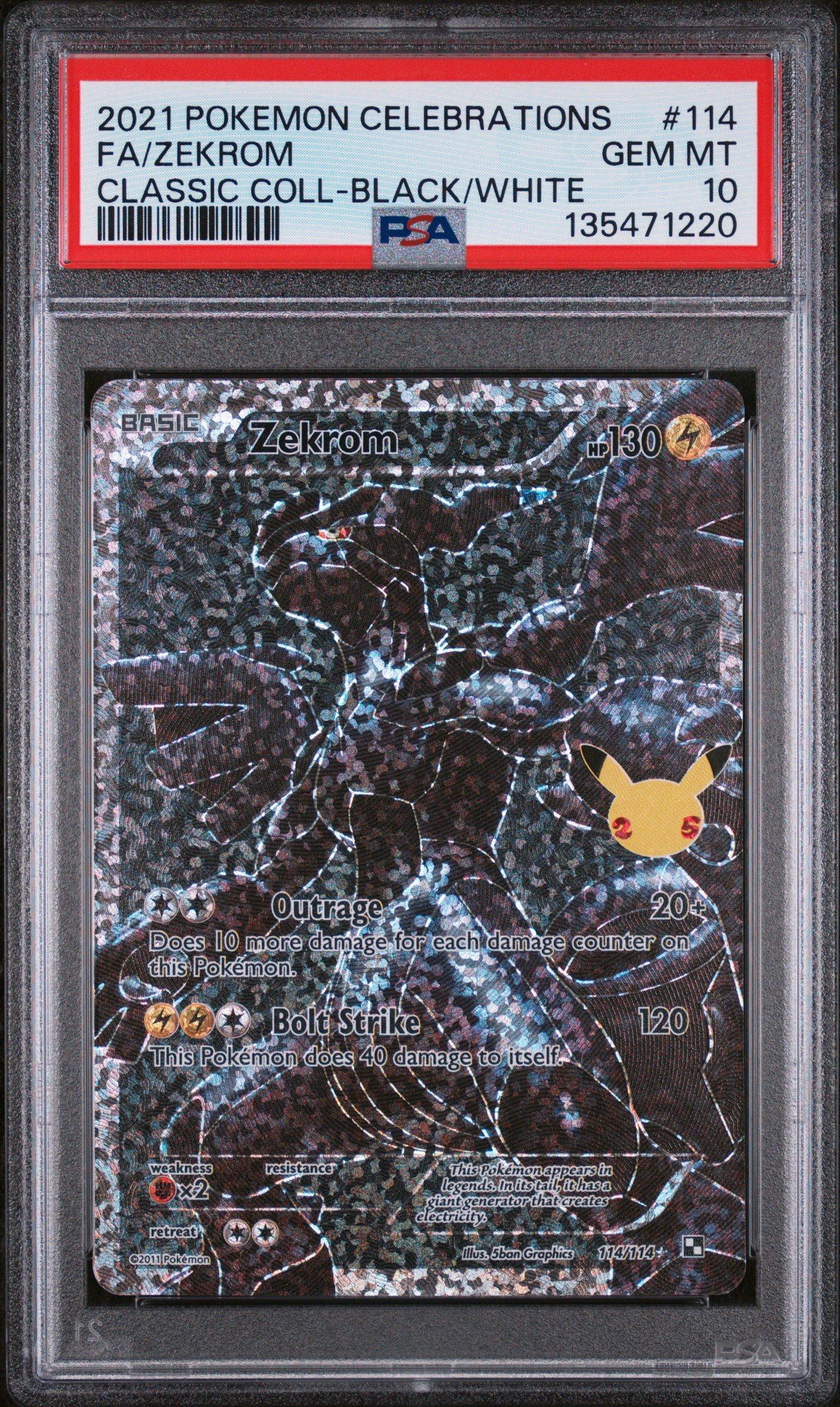 2021 Pokemon Celebrations Classic Collection 114 Full Art/zekrom