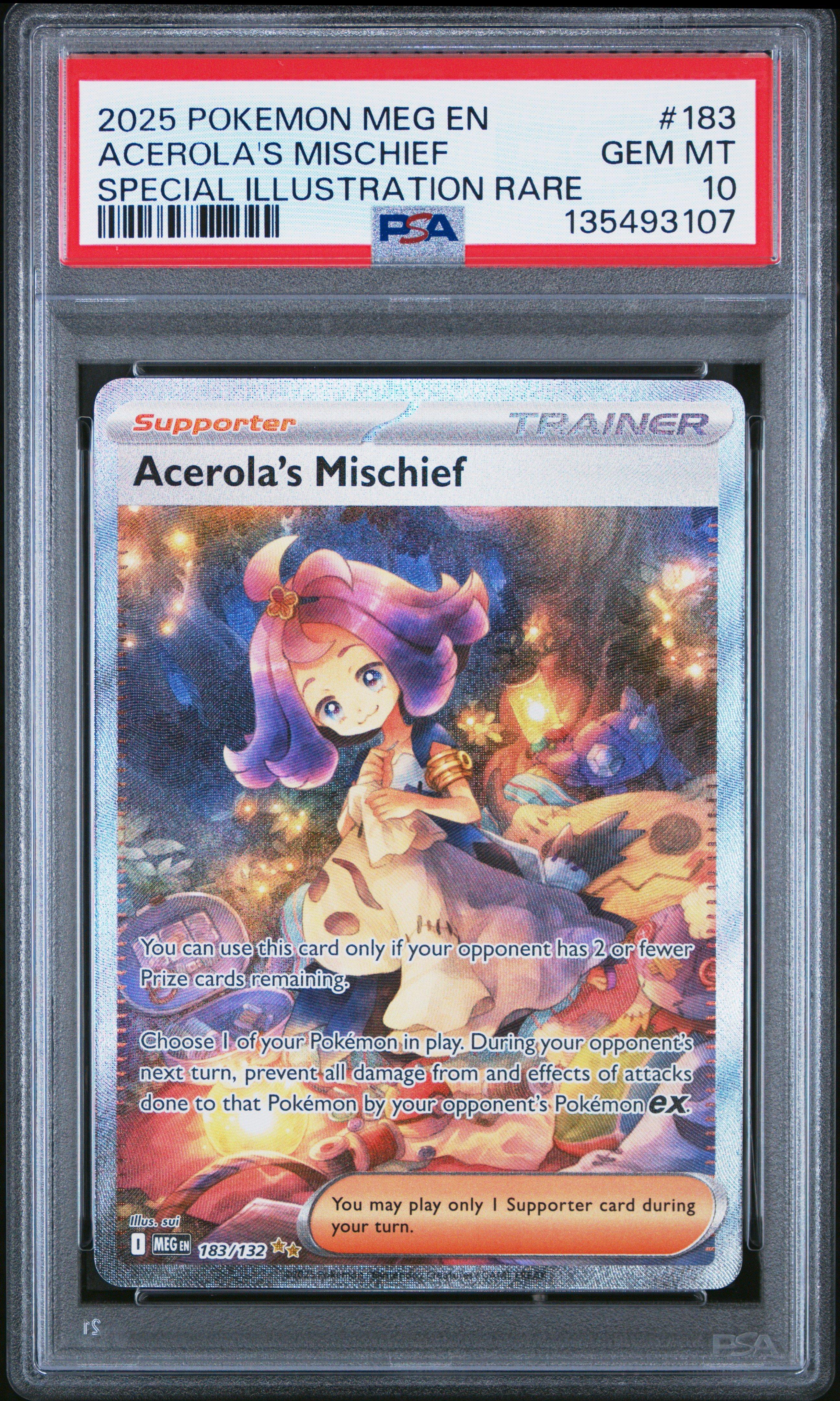 2025 Pokemon Meg En-mega Evolution 183 Acerola's Mischief Special