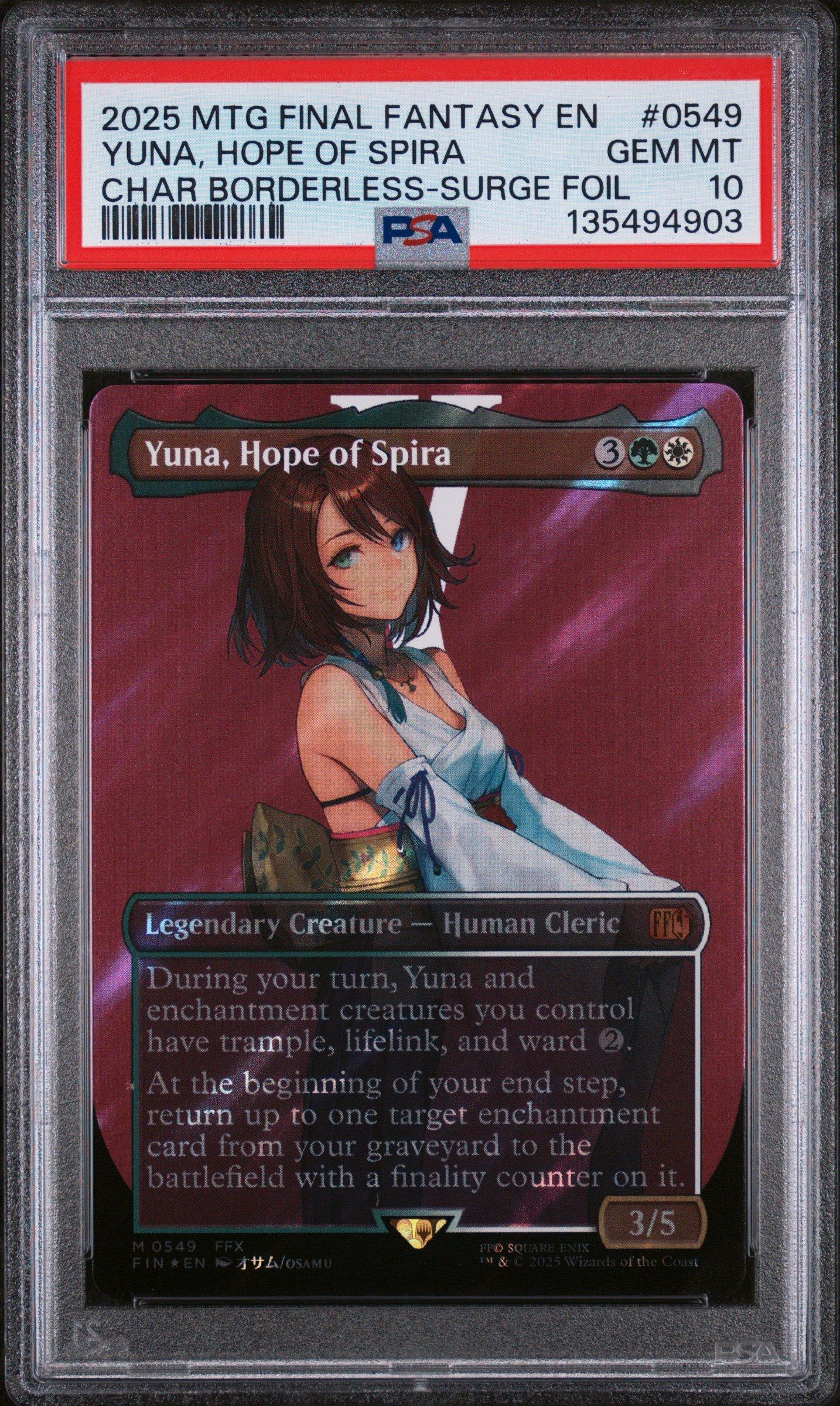 2025 Magic The Gathering Final Fantasy 0549 Yuna, Hope Of Spira