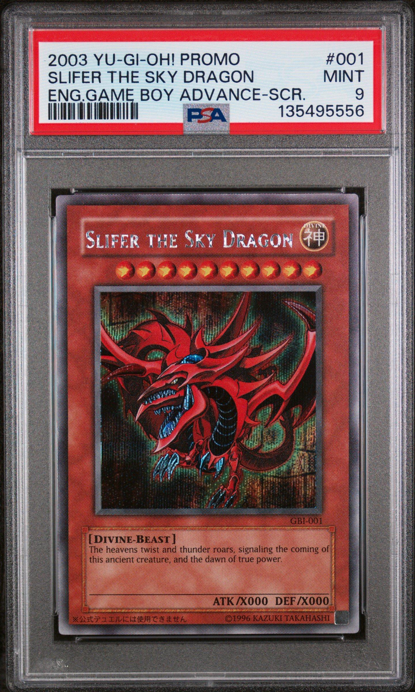 2003 Yu-gi-oh! Promo 001 Slifer The Sky Dragon English Game Boy