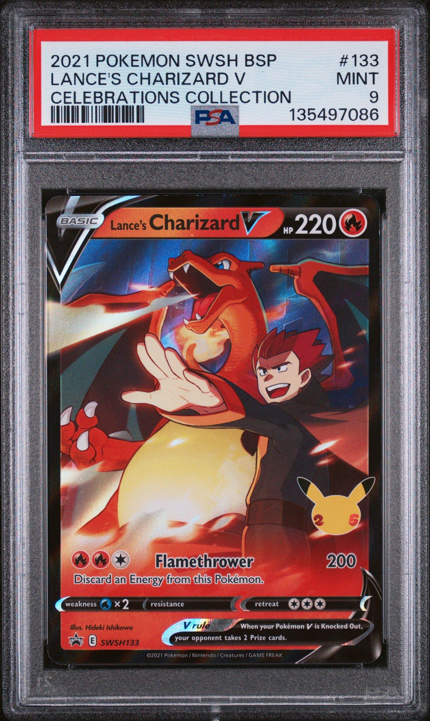 pokemon cards lance's charizard 2001 VS Lances 1st Edition #PSA 8.5 SWSH133 / Promo Card Type / HP / Stage Pokemon vs-P Promotional cards [VS