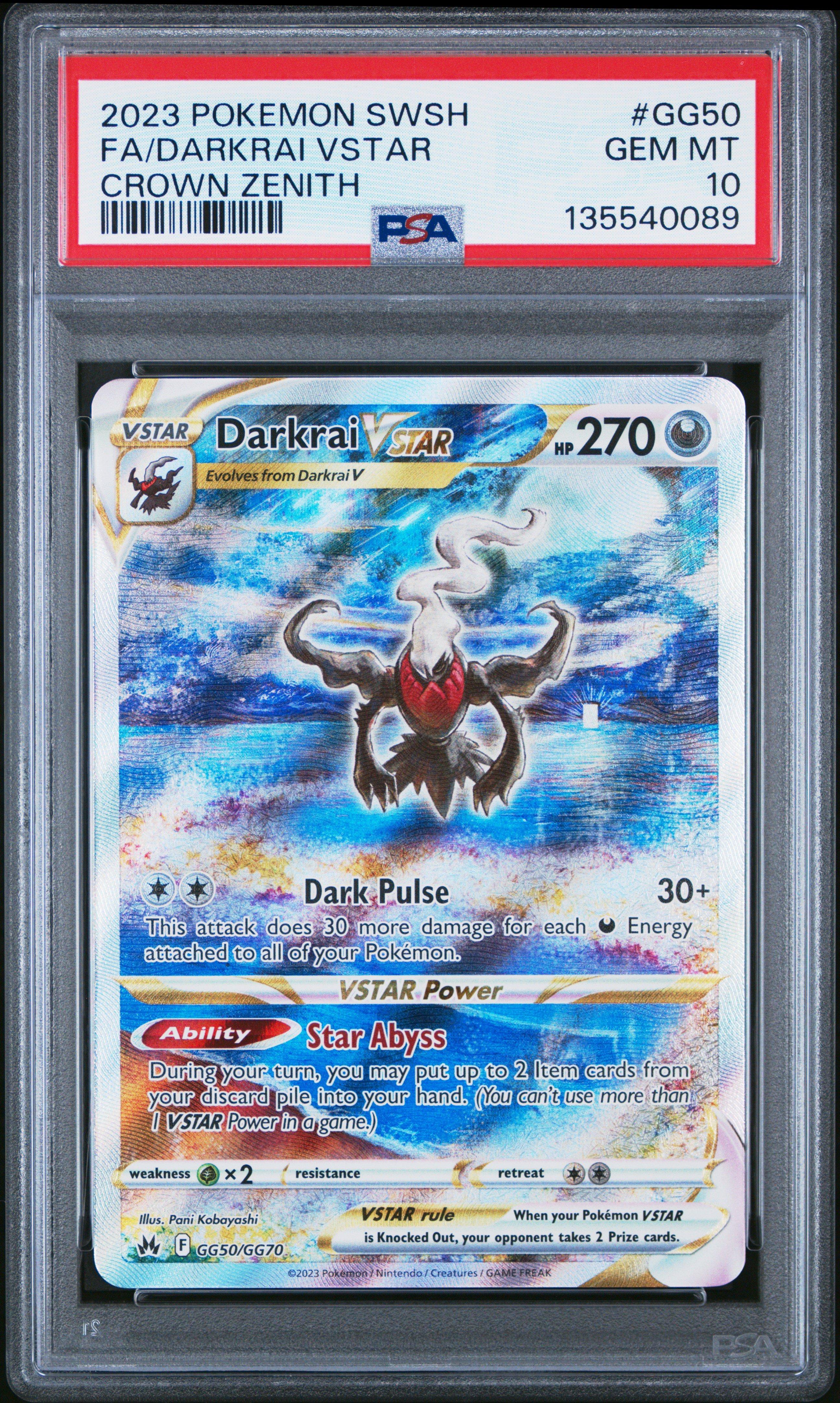 darkrai vstar pokemon card Darkrai VSTAR Alternate Art Custom