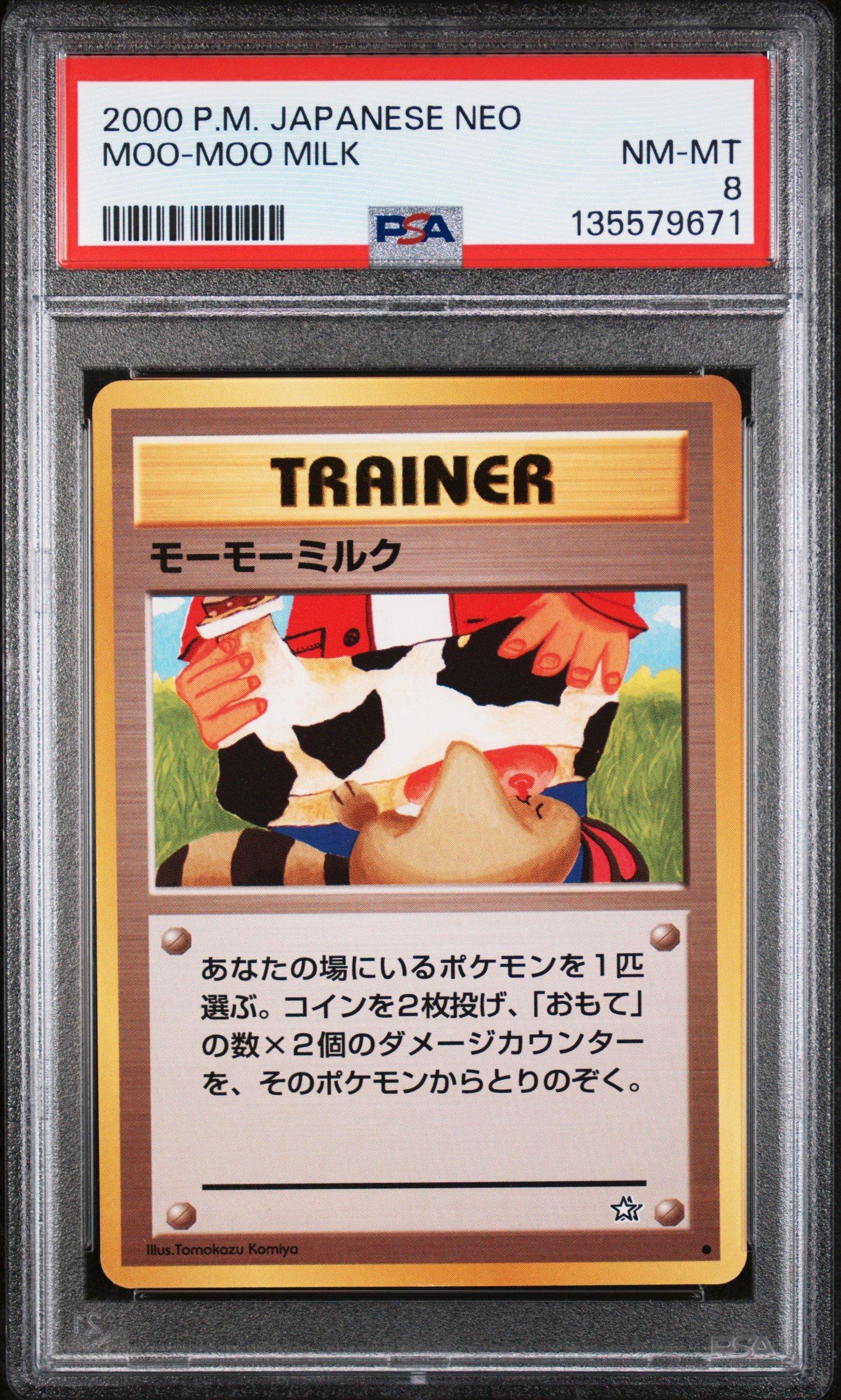 2000 Pokemon Japanese Neo Moo-moo Milk PSA 8 Graded Card | GameStop