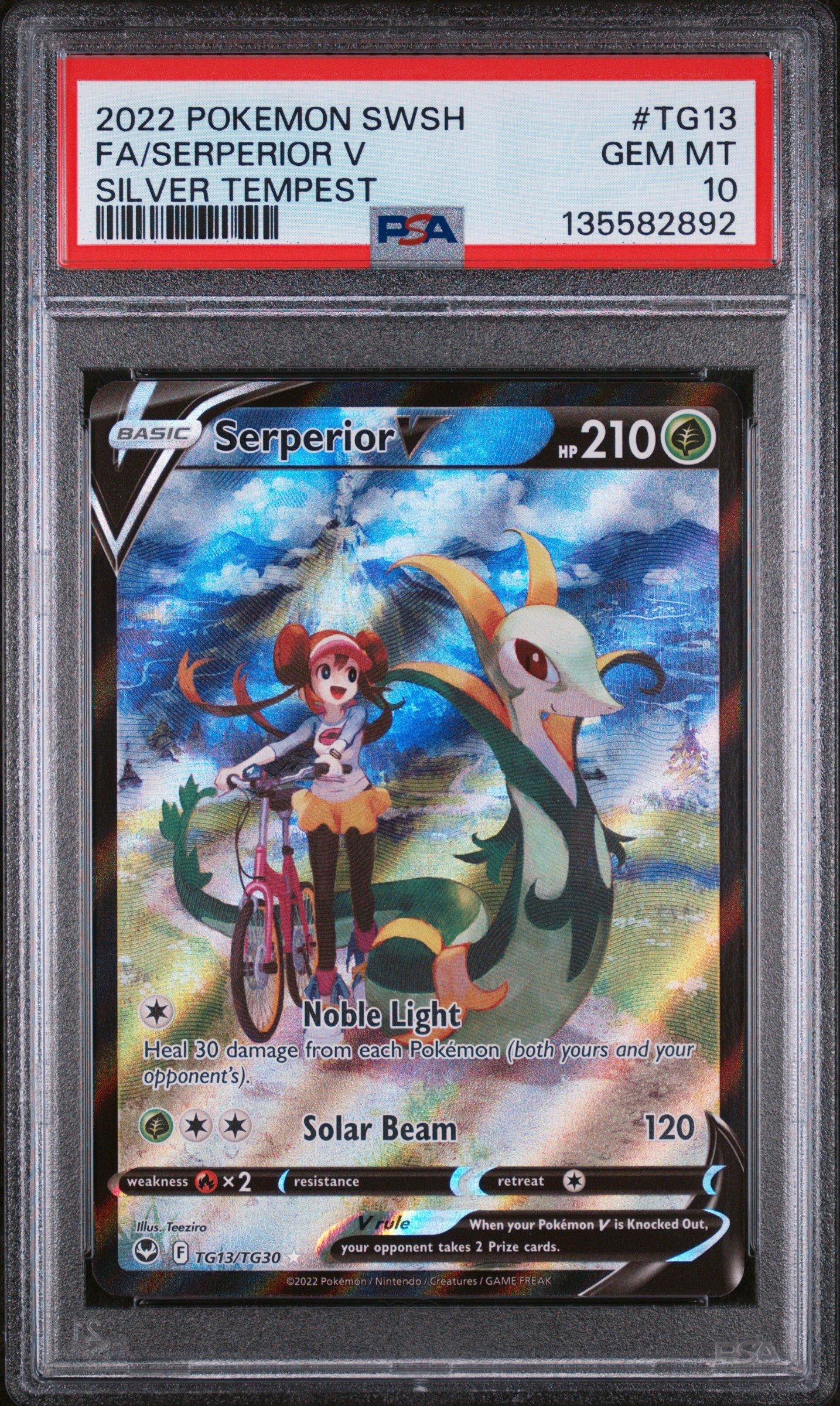 2022 Pokemon Sword & Shield Silver Tempest Tg13 Full Art/serperior