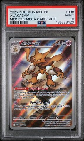 2025 Pokemon Mep En-me Black Star Promo 009 Alakazam Mega