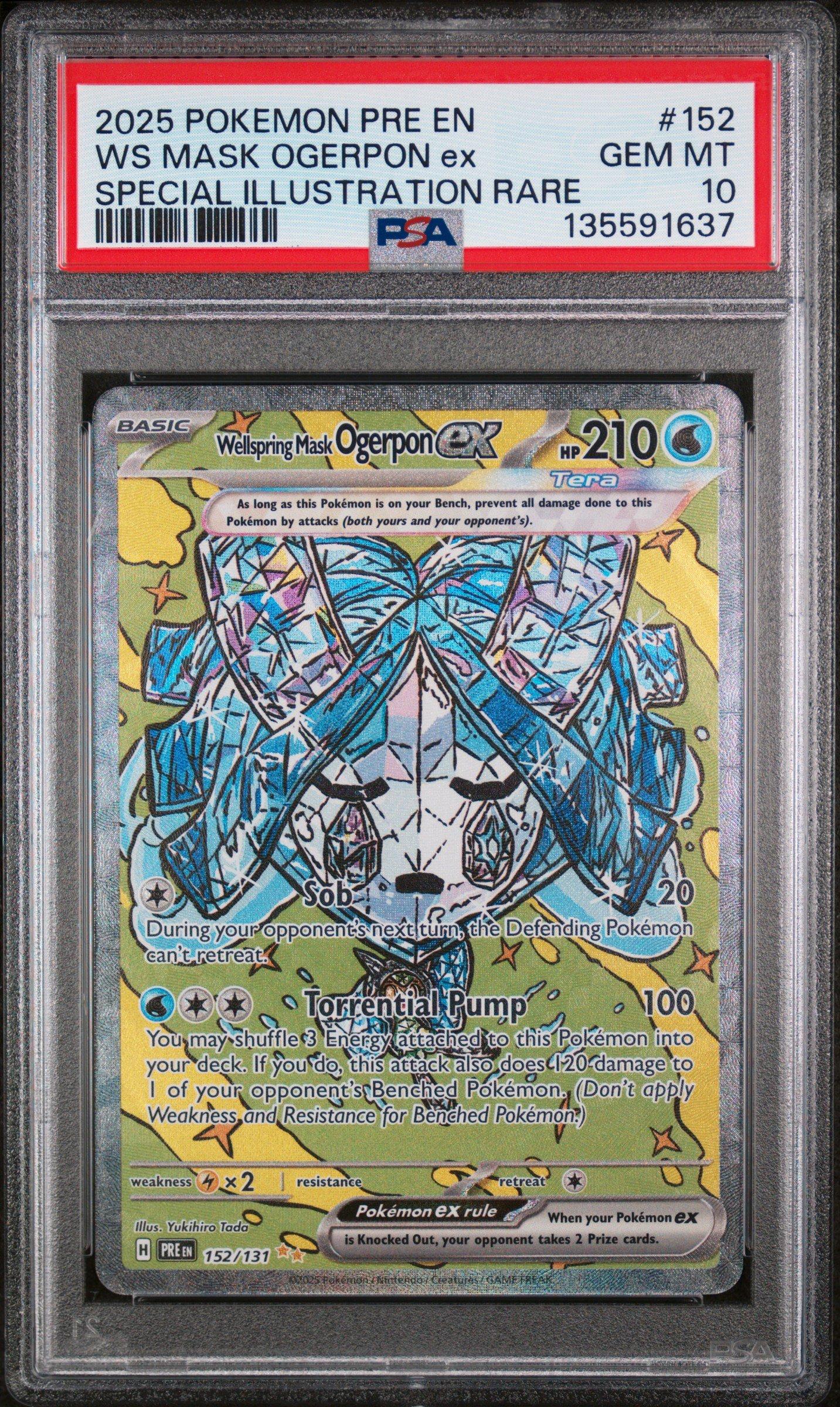 2025 Pokemon Pre En-prismatic Evolutions 152 Wellspring Mask