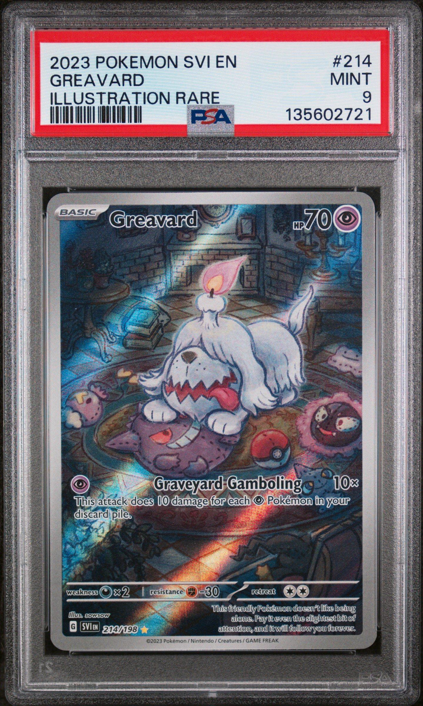 2023 Pokemon Svi En-scarlet & Violet 214 Greavard Illustration