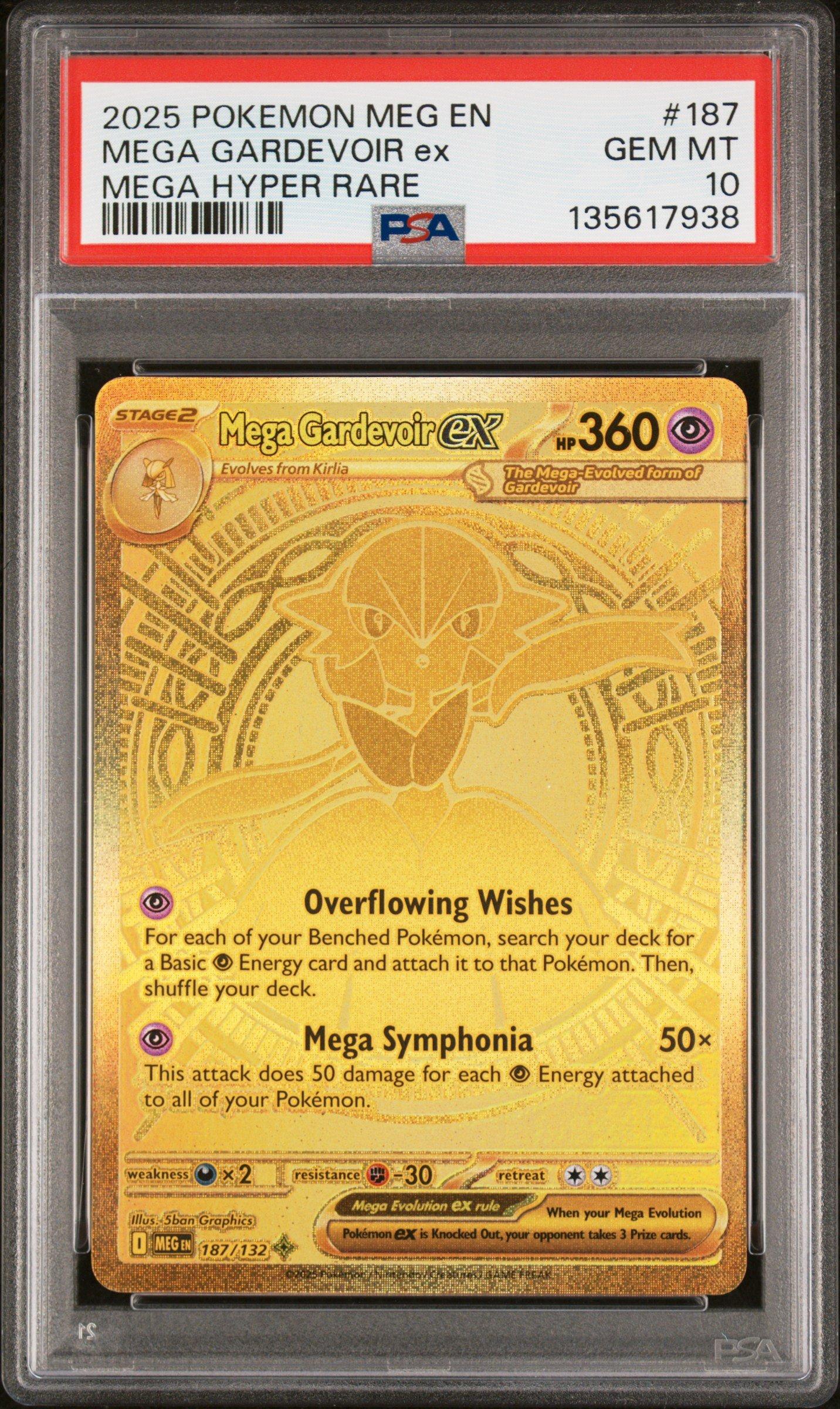2025 Pokemon Meg En-mega Evolution 187 Mega Gardevoir Ex Mega