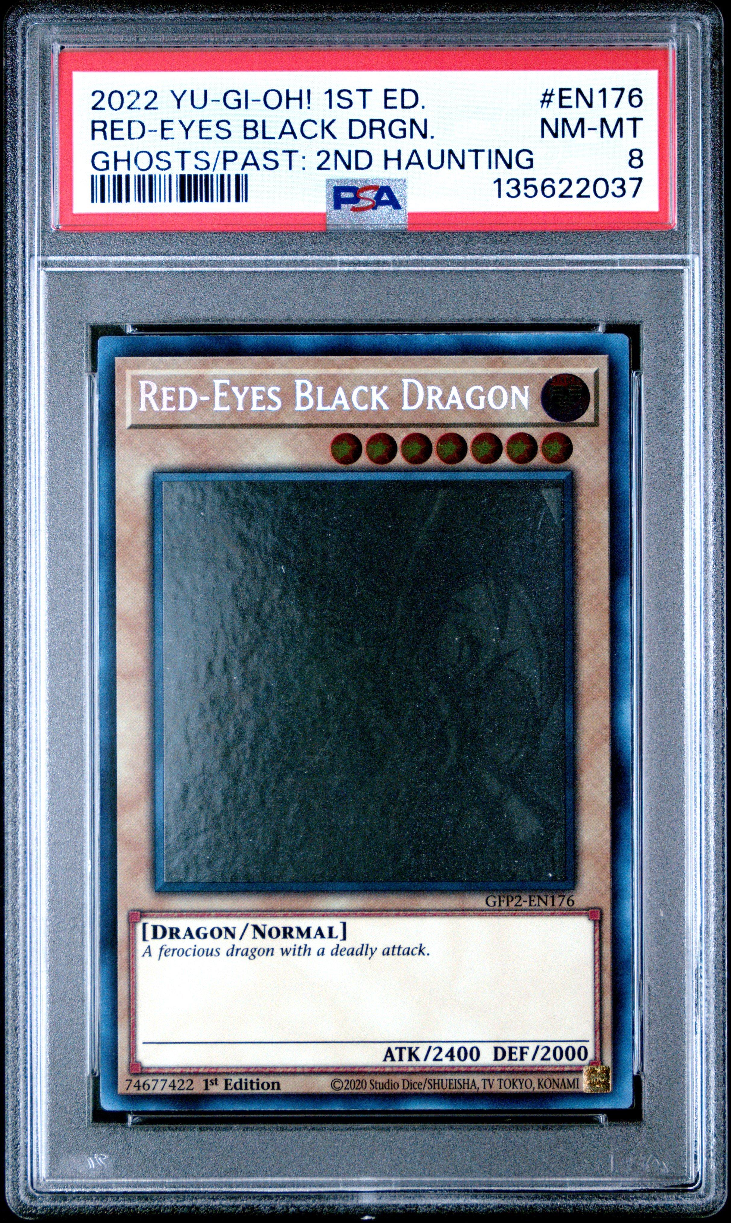 2022 Yu-gi-oh! Gfp2-ghosts From The Past: The 2nd Haunting En176 Red-eyes  Black Dragon 1st Edition PSA 8 Graded Card | GameStop