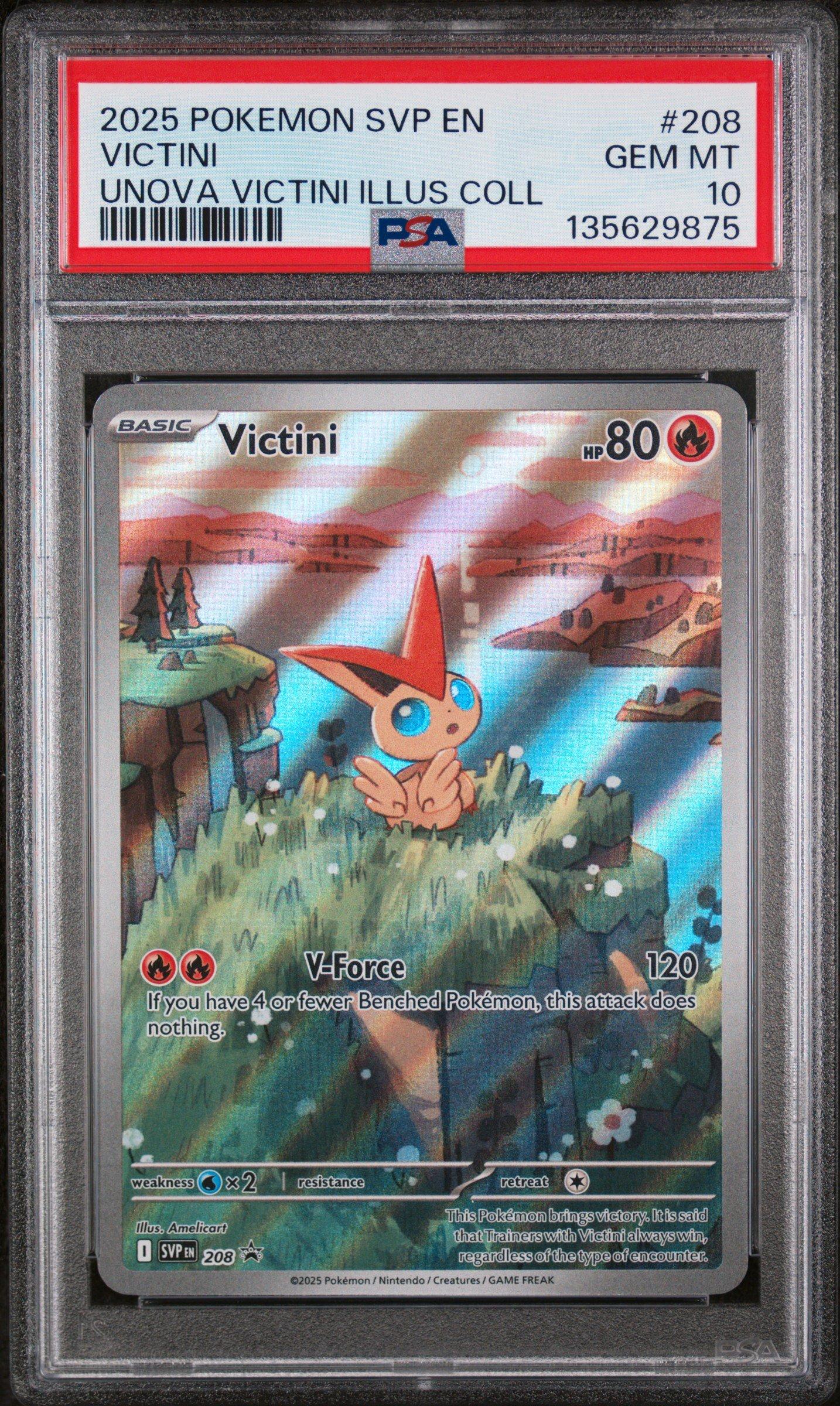2025 Pokemon Svp En-sv Black Star Promo 208 Victini Unova Victini