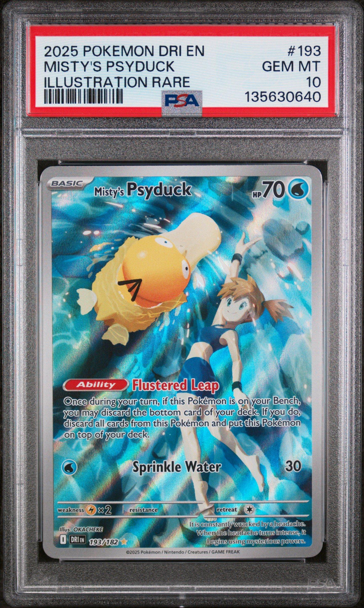 2025 Pokemon Dri En-destined Rivals 193 Misty's Psyduck