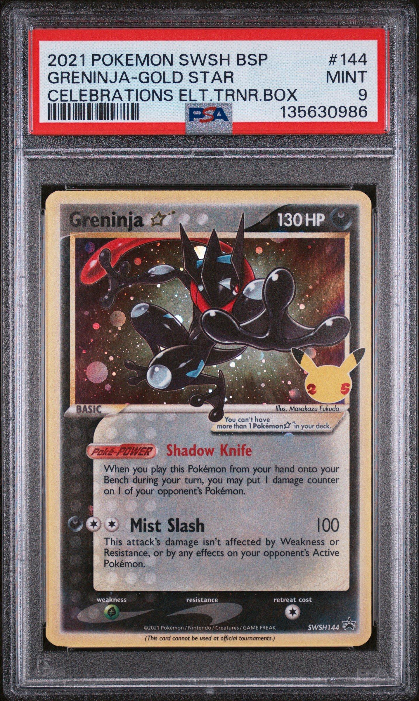 2021 Pokemon Swsh Black Star Promo 144 Greninja-gold Star