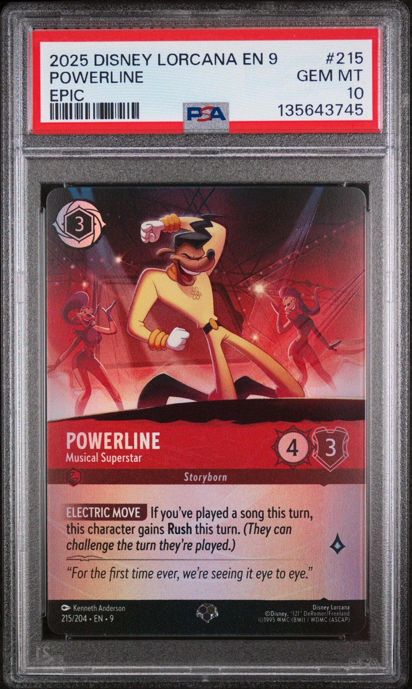 2025 Disney Lorcana En 9-fabled 215 Powerline - Musical Superstar