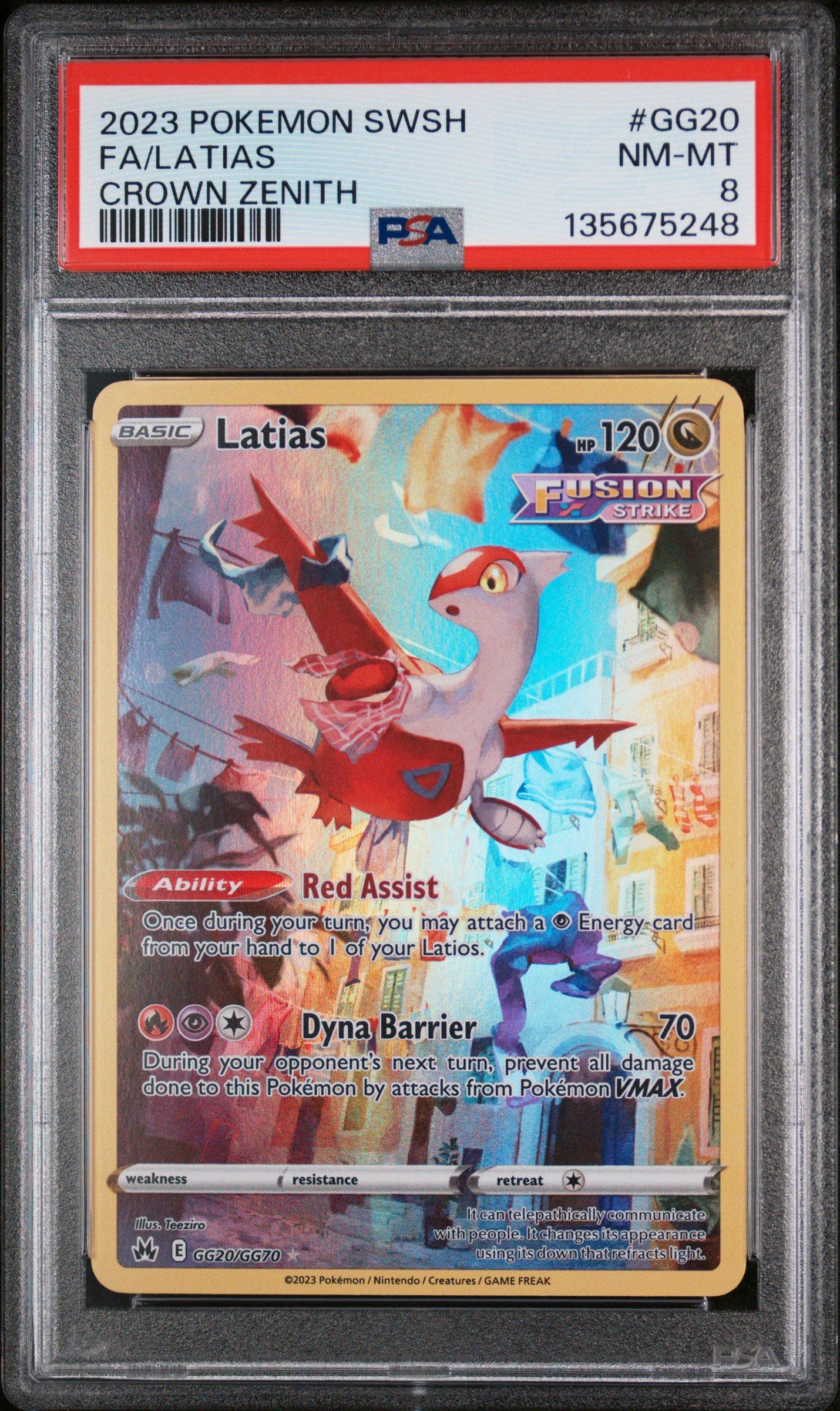 2023 Pokemon Sword And Shield Crown Zenith Gg20 Full Art/latias