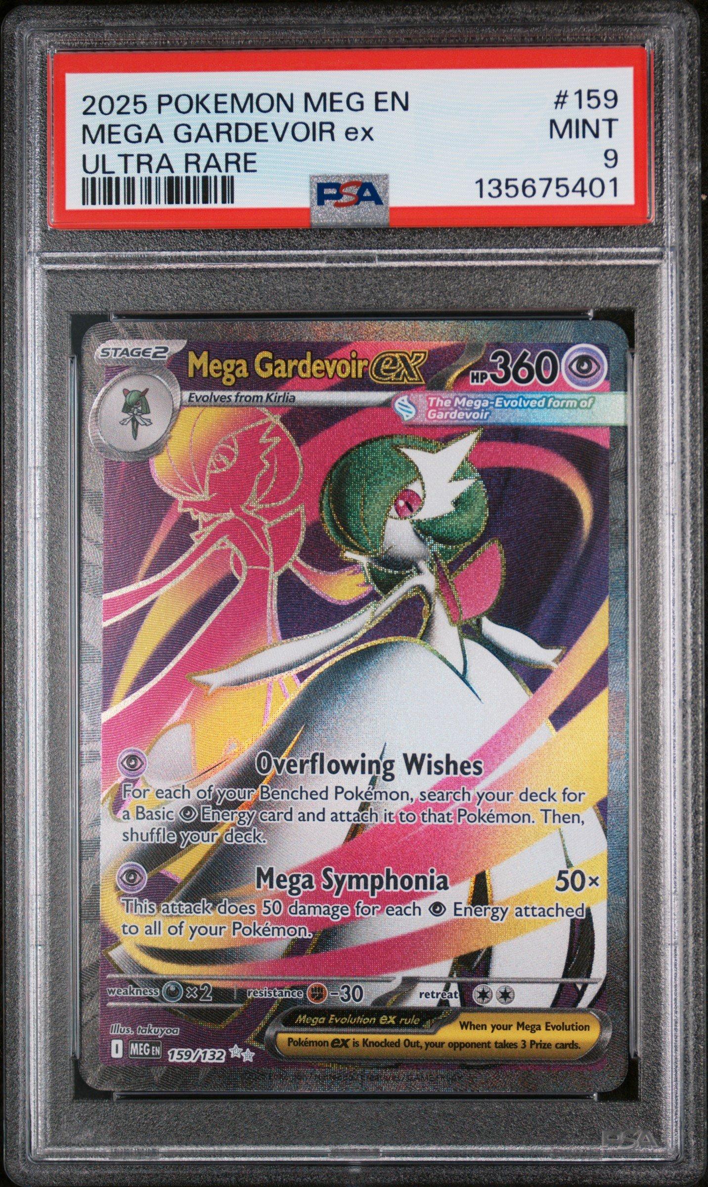 2025 Pokemon Meg En-mega Evolution 159 Mega Gardevoir Ex Ultra Rare PSA 9  Graded Card | GameStop
