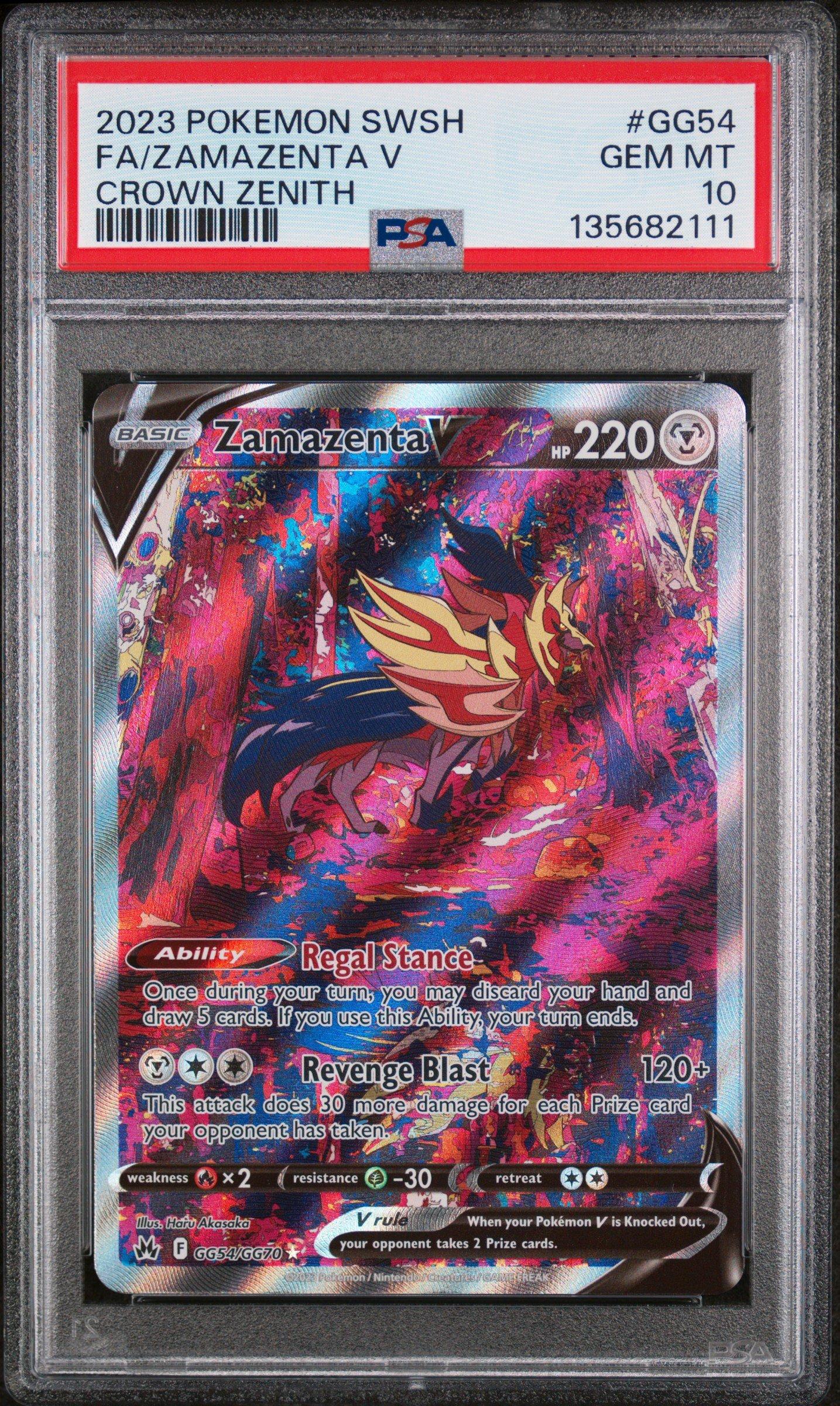 2023 Pokemon Sword And Shield Crown Zenith Gg54 Full Art/zamazenta