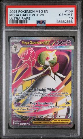 2025 Pokemon Meg En-mega Evolution 187 Mega Gardevoir Ex Mega