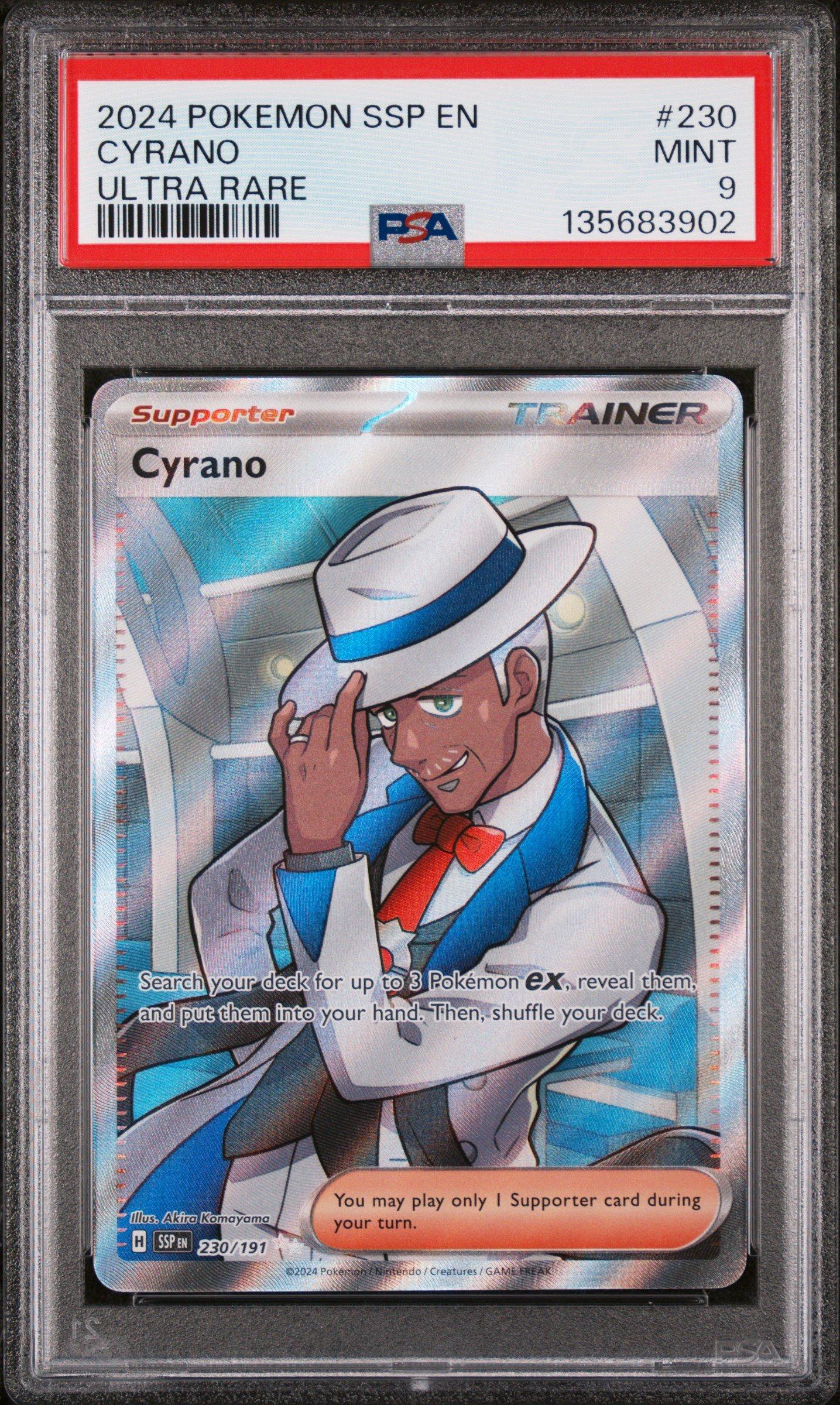 2024 Pokemon Ssp En-surging Sparks 230 Cyrano Ultra Rare PSA