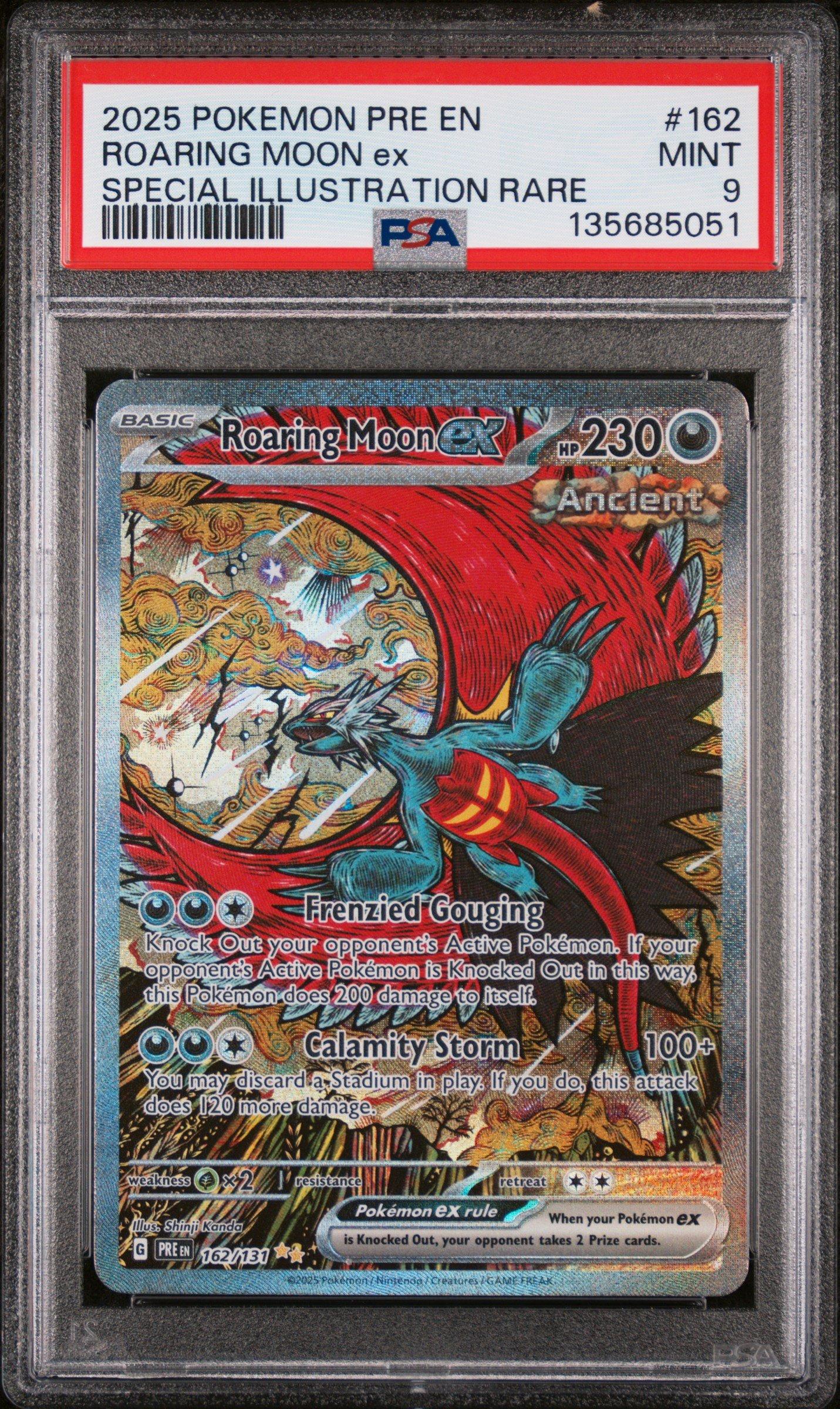 roaring moon pokemon card sale - ex 262/182 - Paradox Rift - Hyper Rare - Gold Foil this card (#162/131) stands out as a premier modern masterpiece. 2025 Pokemon Pre En-prismatic Evolutions