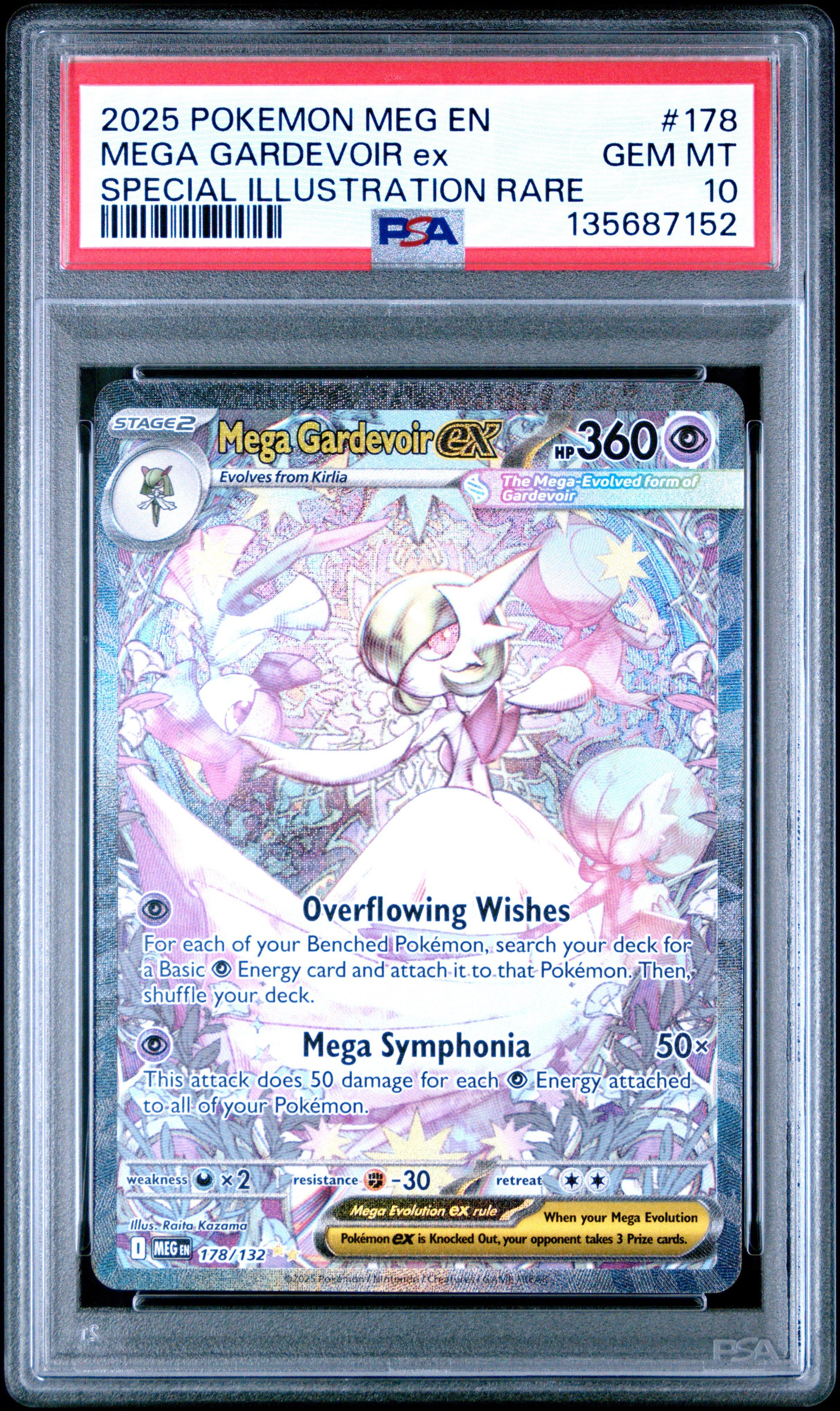 2025 Pokemon Meg En-mega Evolution 178 Mega Gardevoir Ex Special