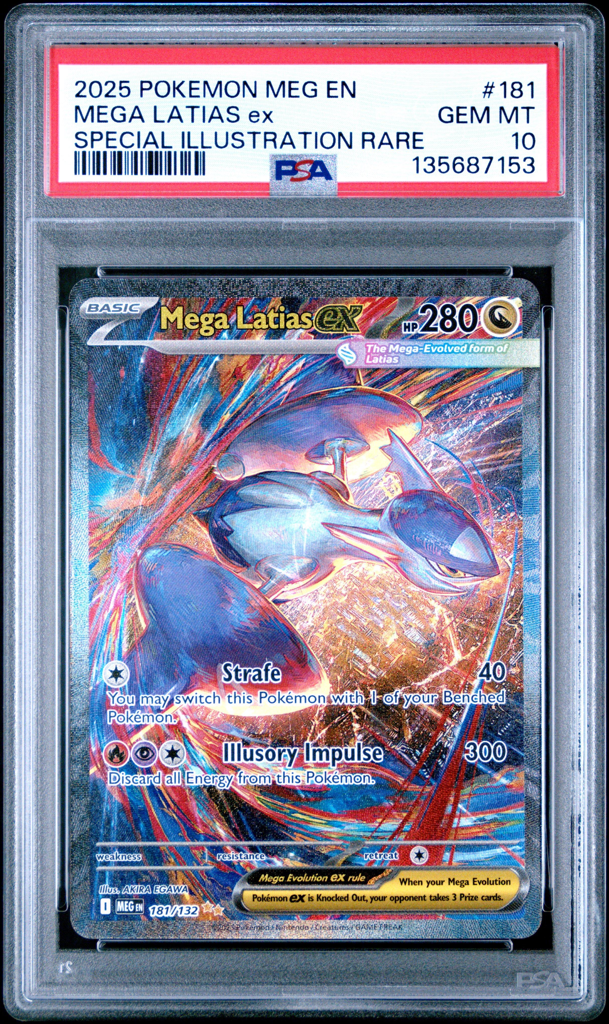2025 Pokemon Meg En-mega Evolution 181 Mega Latias Ex Special