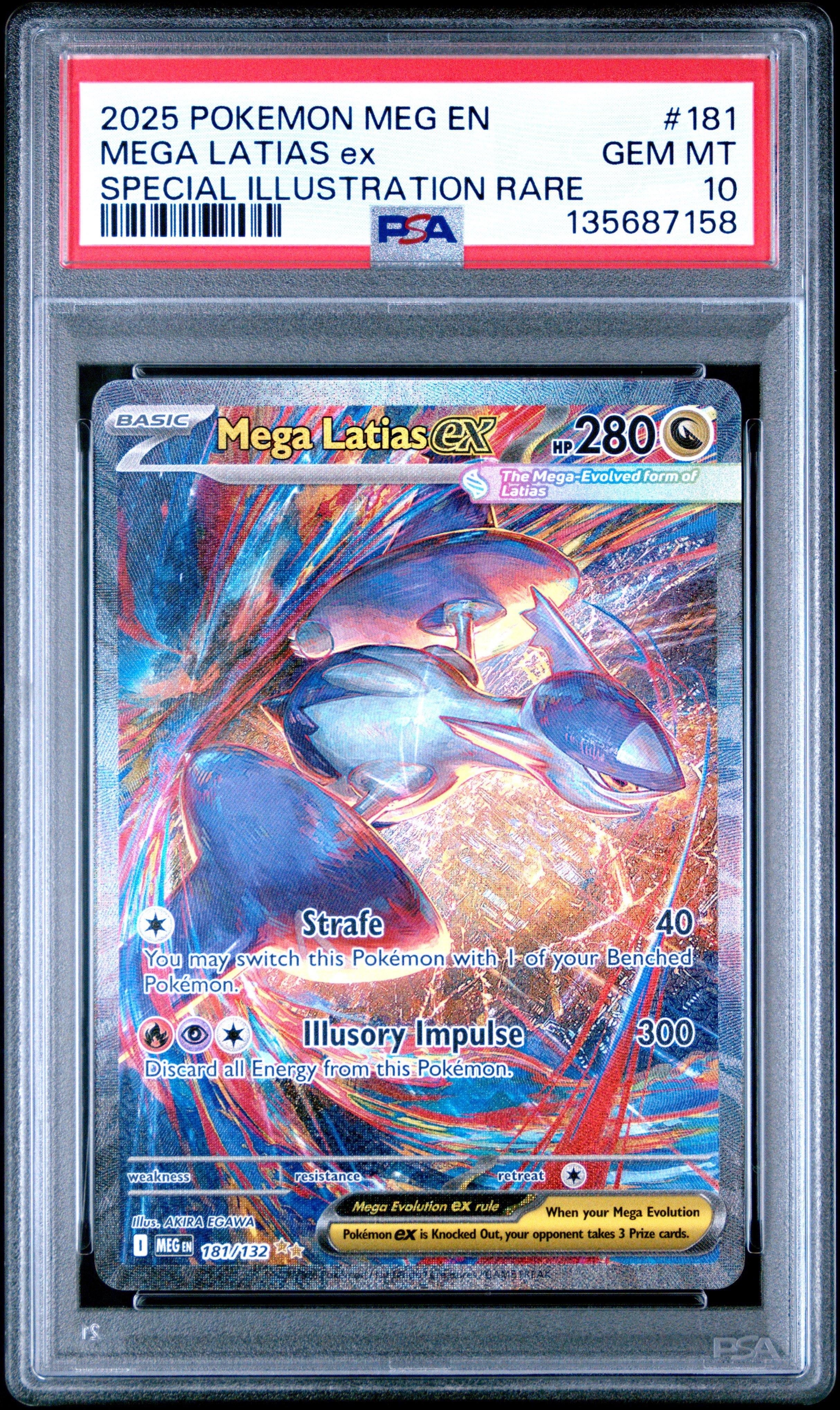 2025 Pokemon Meg En-mega Evolution 181 Mega Latias Ex Special