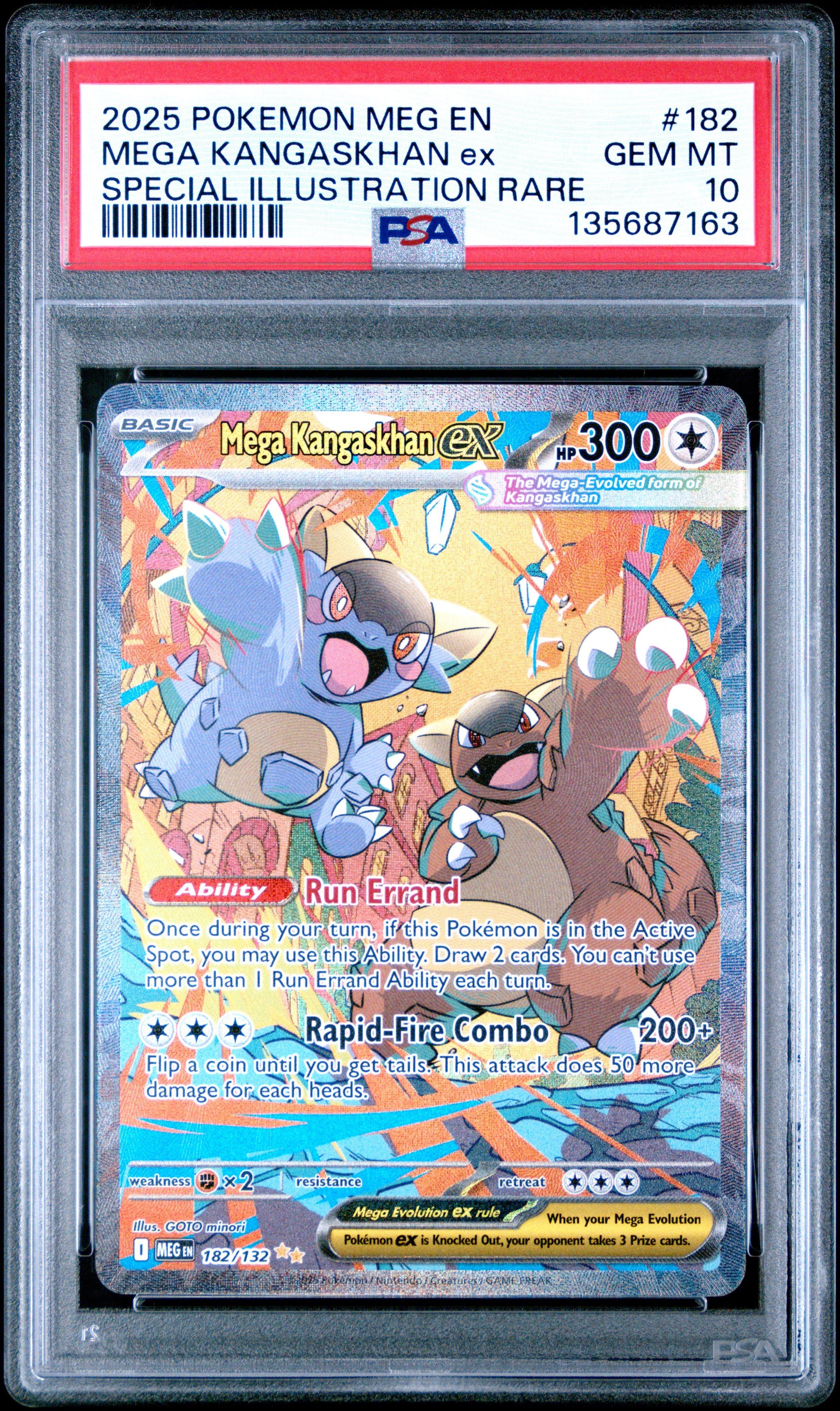 2025 Pokemon Meg En-mega Evolution 182 Mega Kangaskhan Ex Special