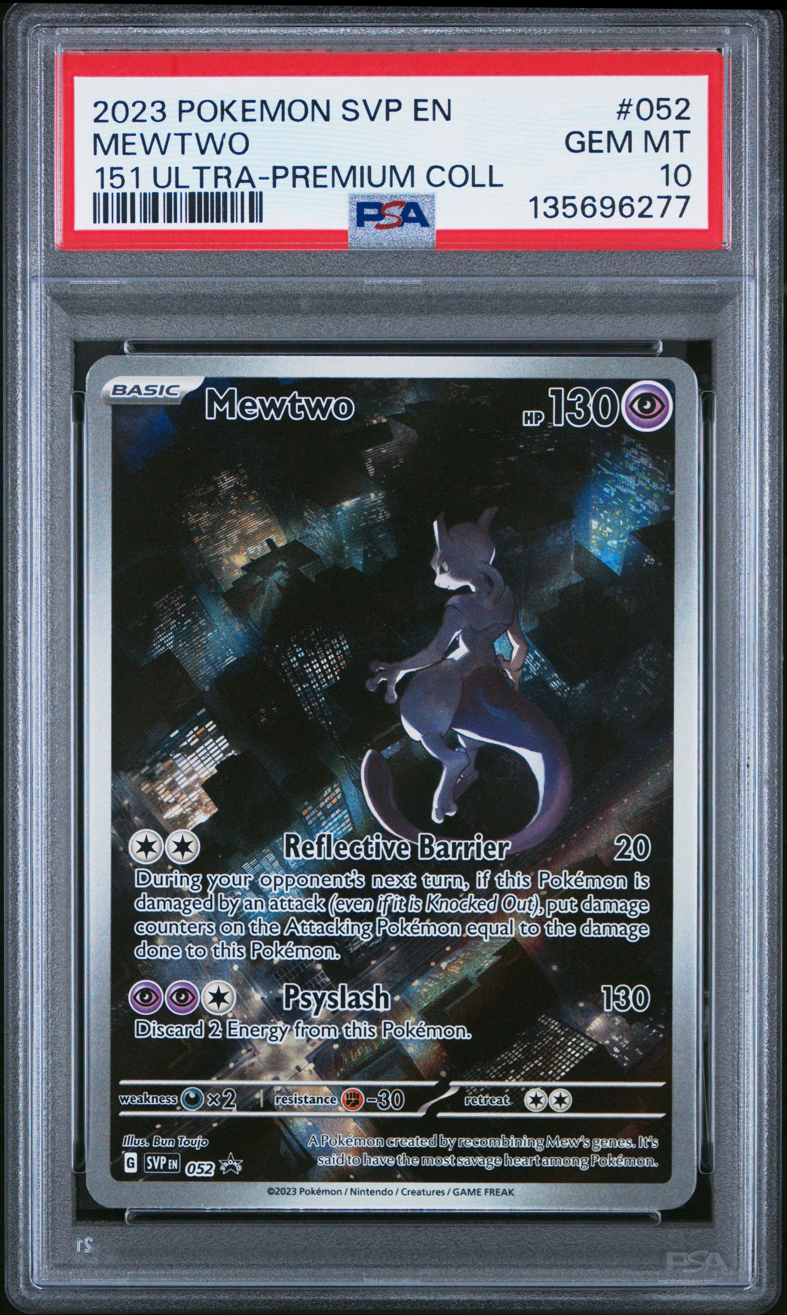2023 Pokemon Svp En-sv Black Star Promo 052 Mewtwo 151 Ultra