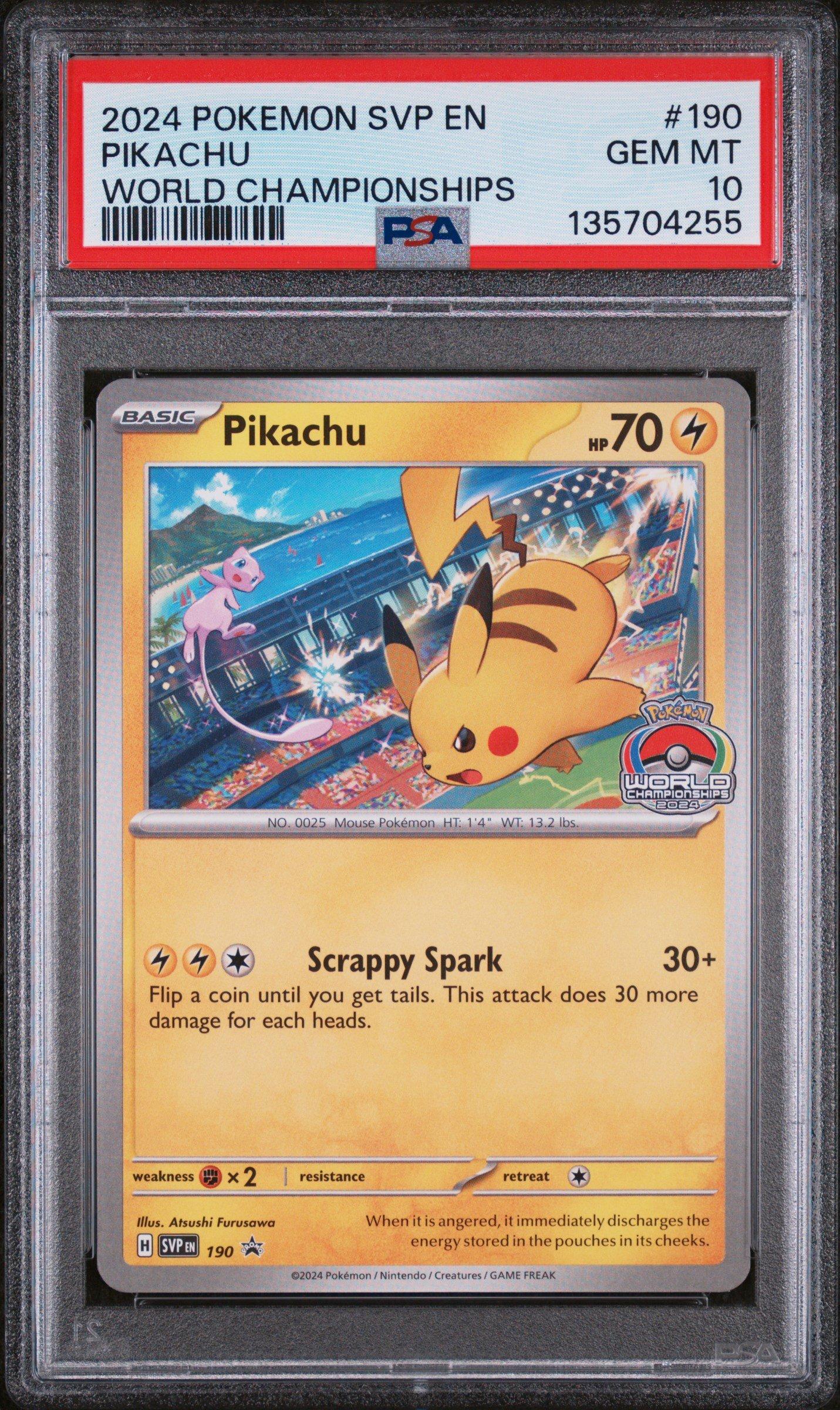 PSA10 2024 POKEMON SV-P イーブイ #190 2024 Pokemon Svp En-sv Black Star Promo 190 Pikachu World