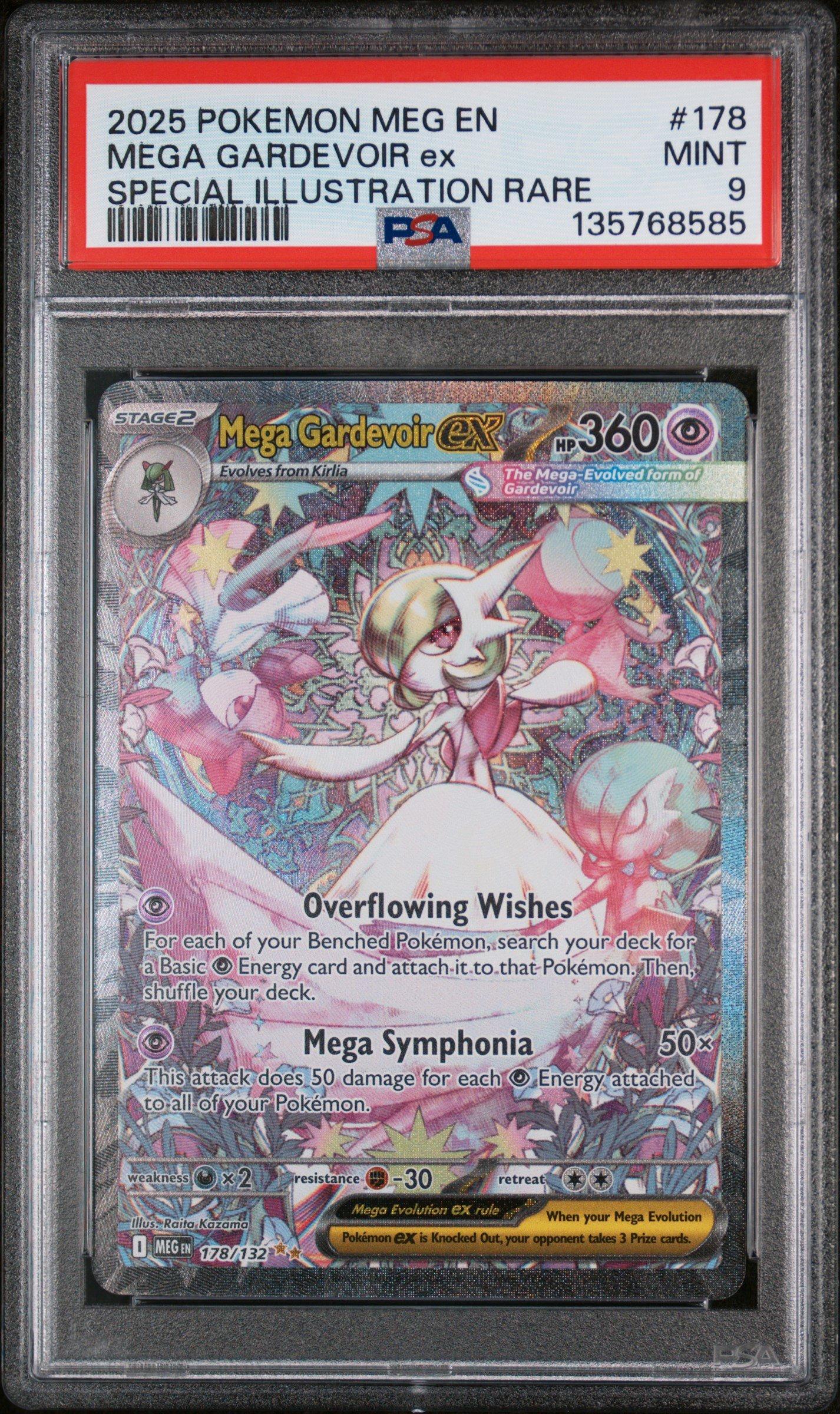 2025 Pokemon Meg En-mega Evolution 178 Mega Gardevoir Ex Special