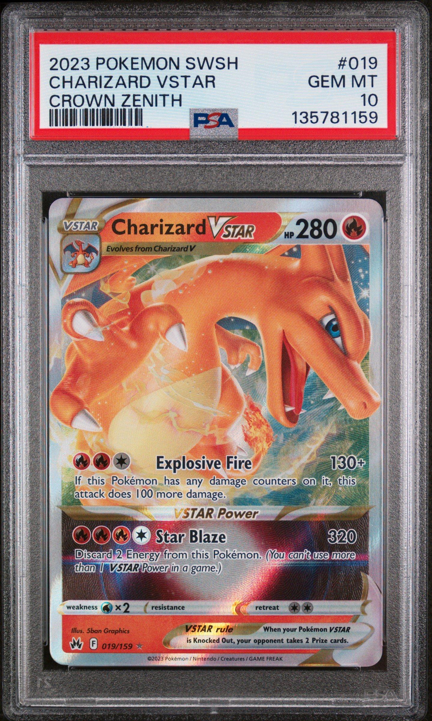2023 Pokemon Sword And Shield Crown Zenith 019 Charizard Vstar PSA